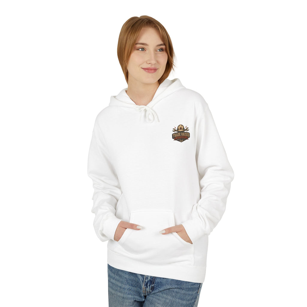 Somebody's Spoiled Blue Collar Wife Hoodie - Pink Retro Graphic Pullover