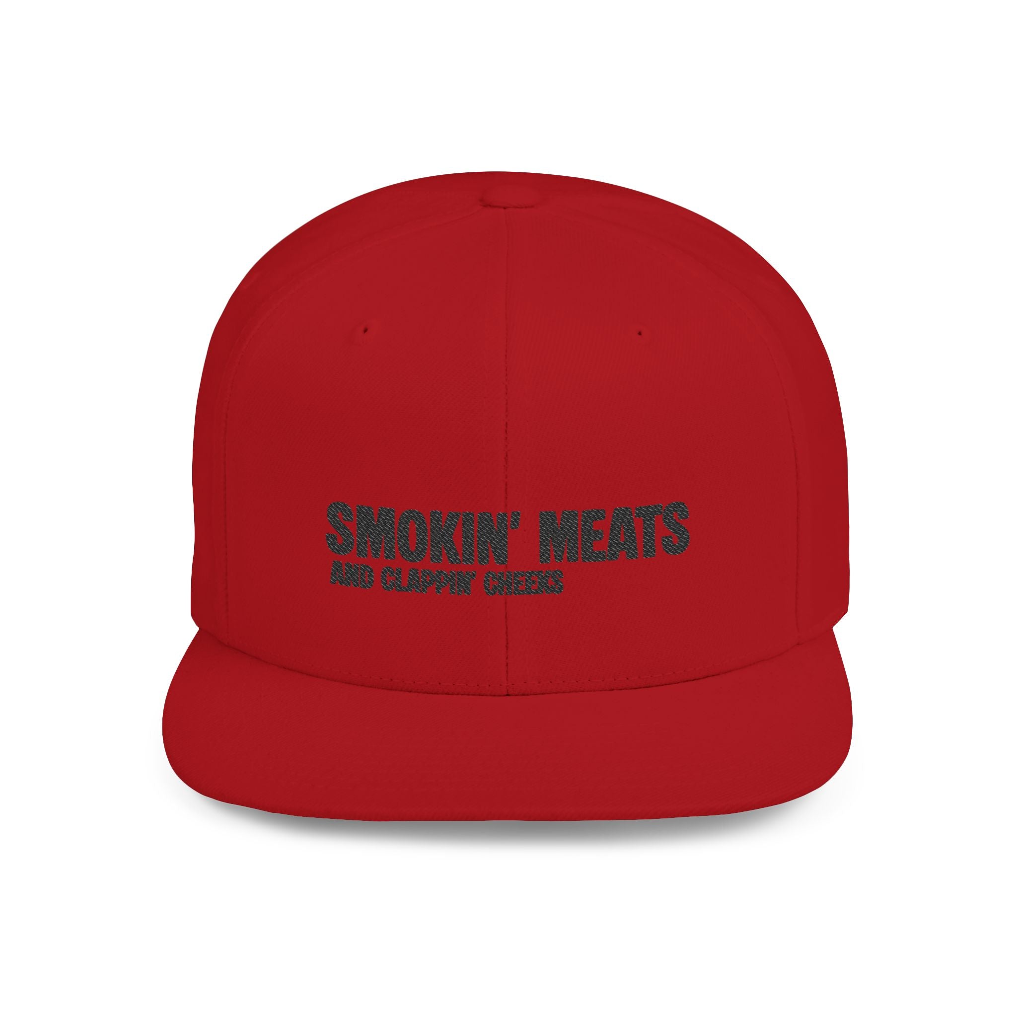 Snapback Hat — "Smokin' Meats and Clappin' Cheeks" BBQ Grill Cap
