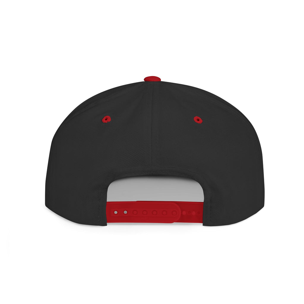 Flat Bill Snapback Hat — "Trade Raised" Logo Cap