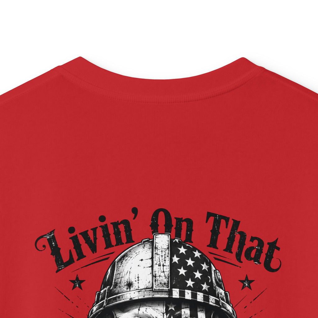 Kids Tee — "Livin' On That Blue Collar Dollar" Vintage Skull Workwear Shirt