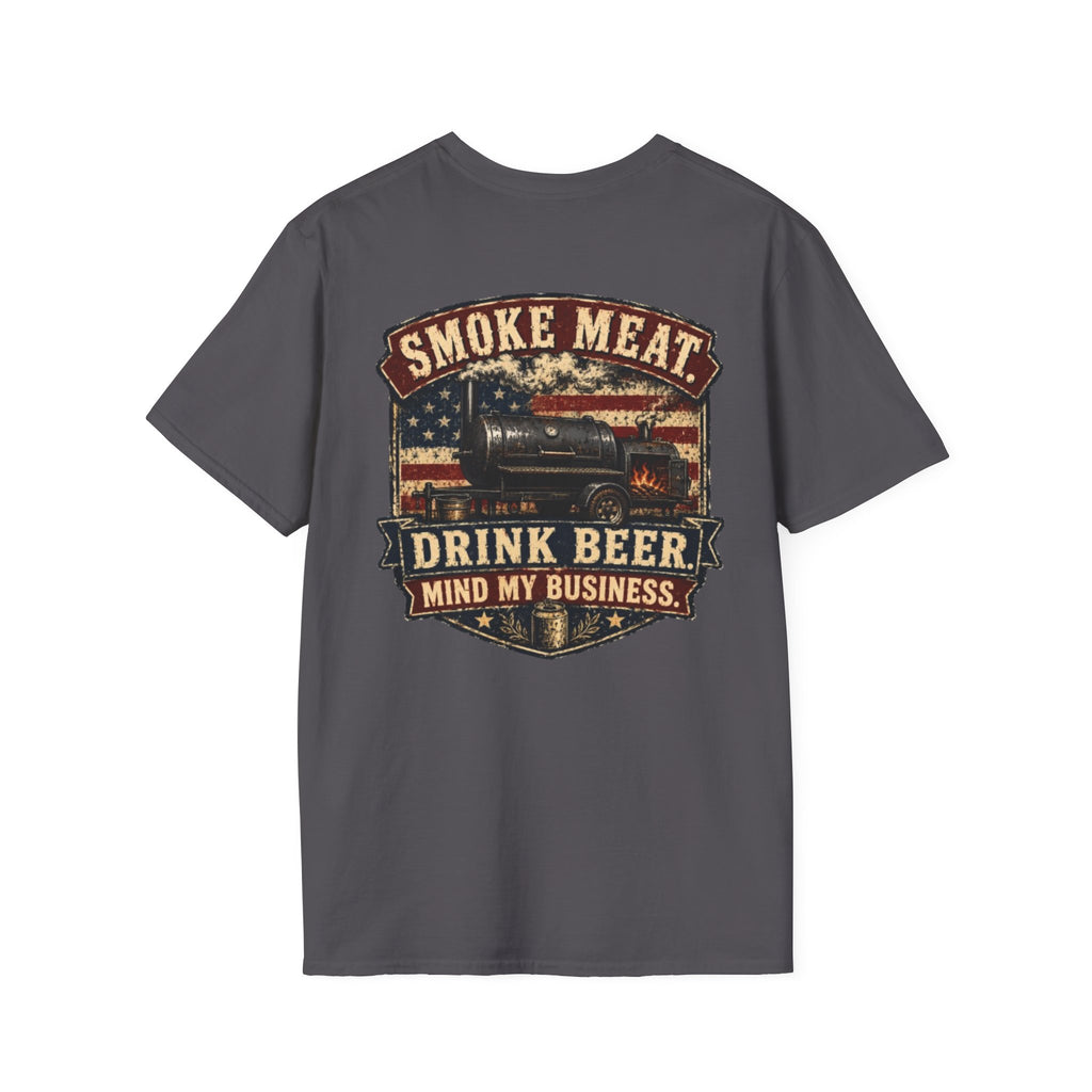 Trade Raised Logo T-Shirt — Vintage Farmer Sunrise Graphic Tee