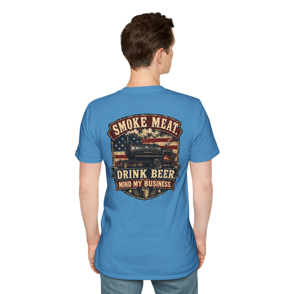 Trade Raised Logo T-Shirt — Vintage Farmer Sunrise Graphic Tee