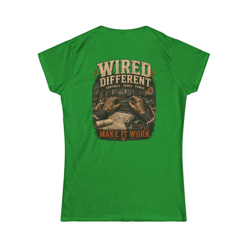 Wired Different Tee — 'Wired Different Make It Work' Graphic Women's T-Shirt
