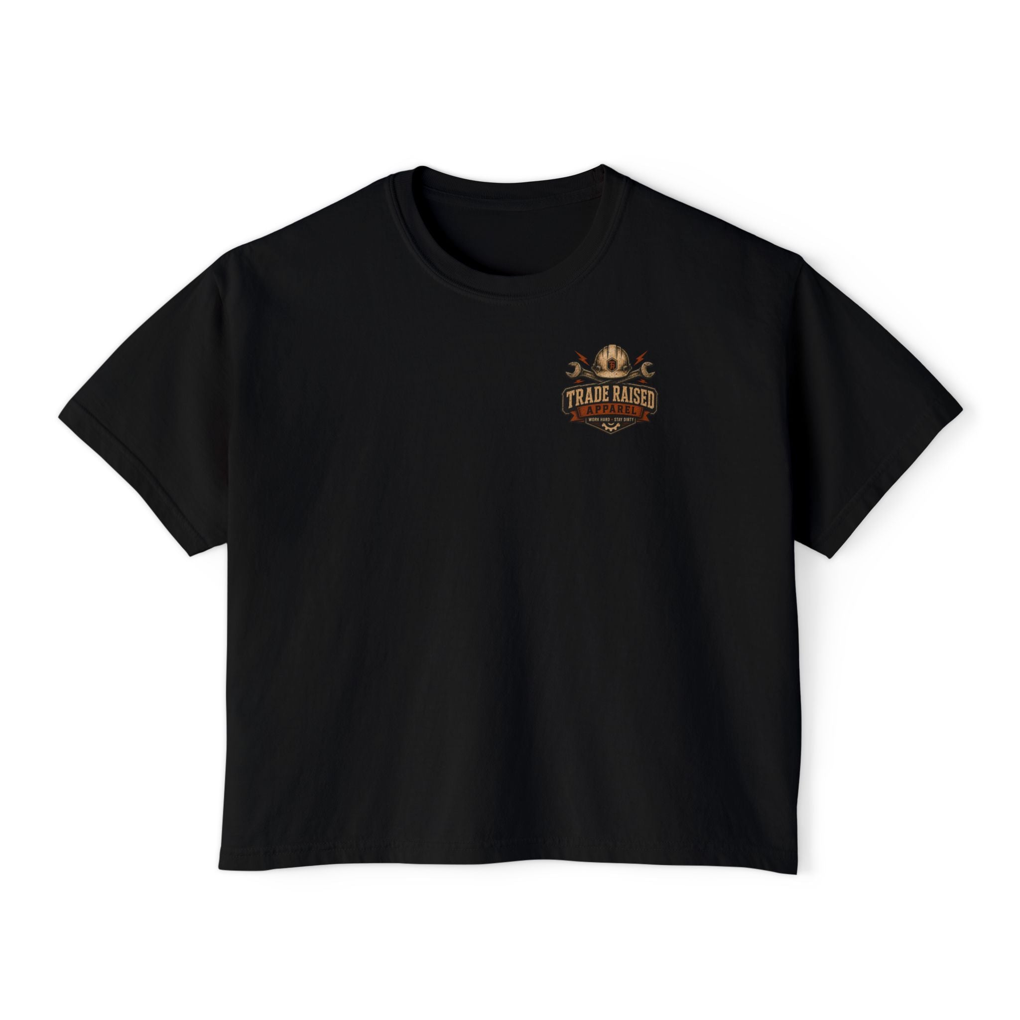Tradesman's Girl Boxy Tee — Women's Workwear Graphic T‑Shirt