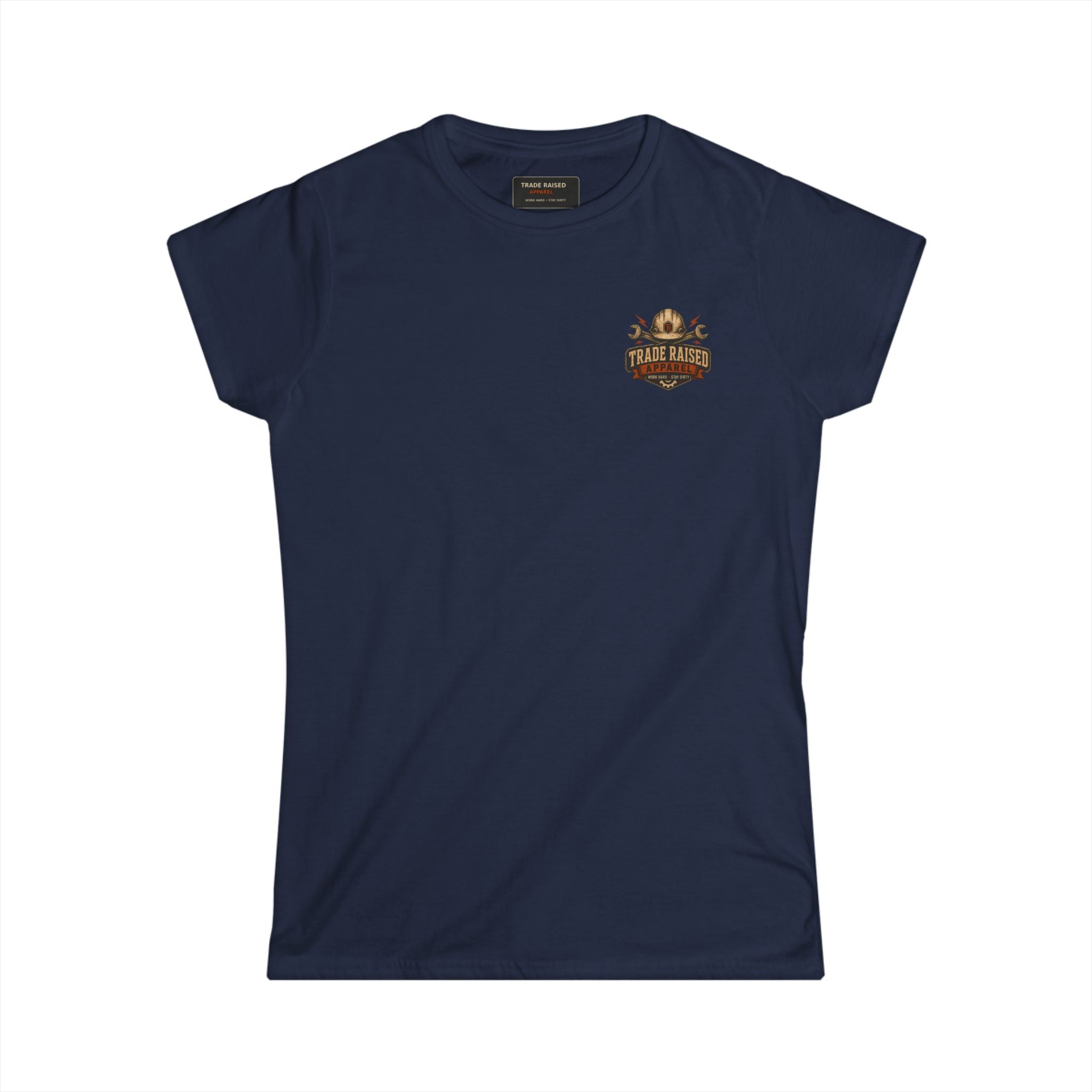 Blue Collar Mom Tee — Rustic Western Women's T‑Shirt ("Blue Collar Mom" Back Design)