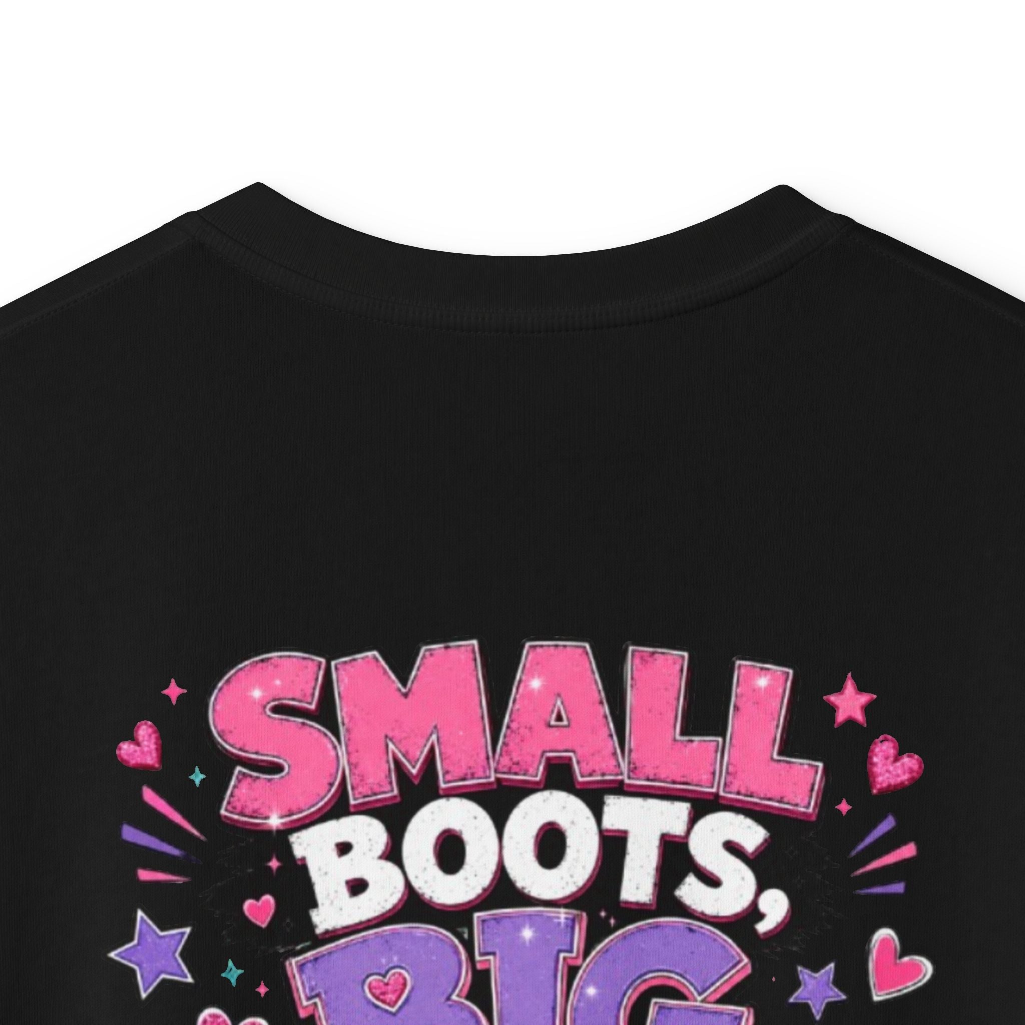 Kids T-Shirt — "Small Boots Big Attitude"