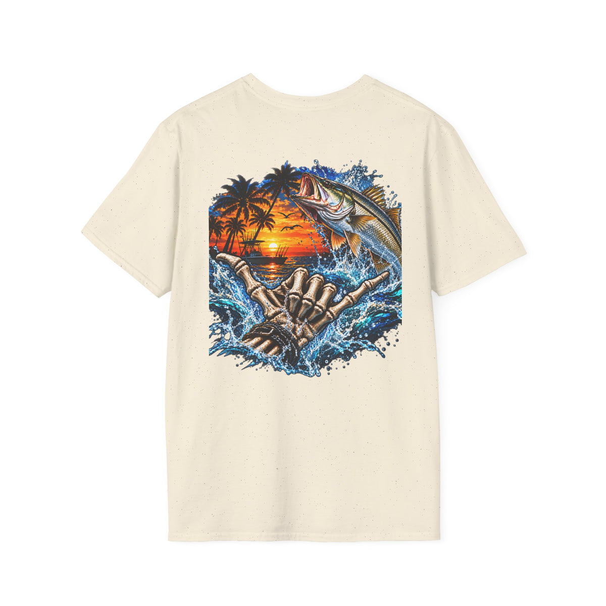 Fishing Sunset T-Shirt  Shoreline Angler Graphic Tee