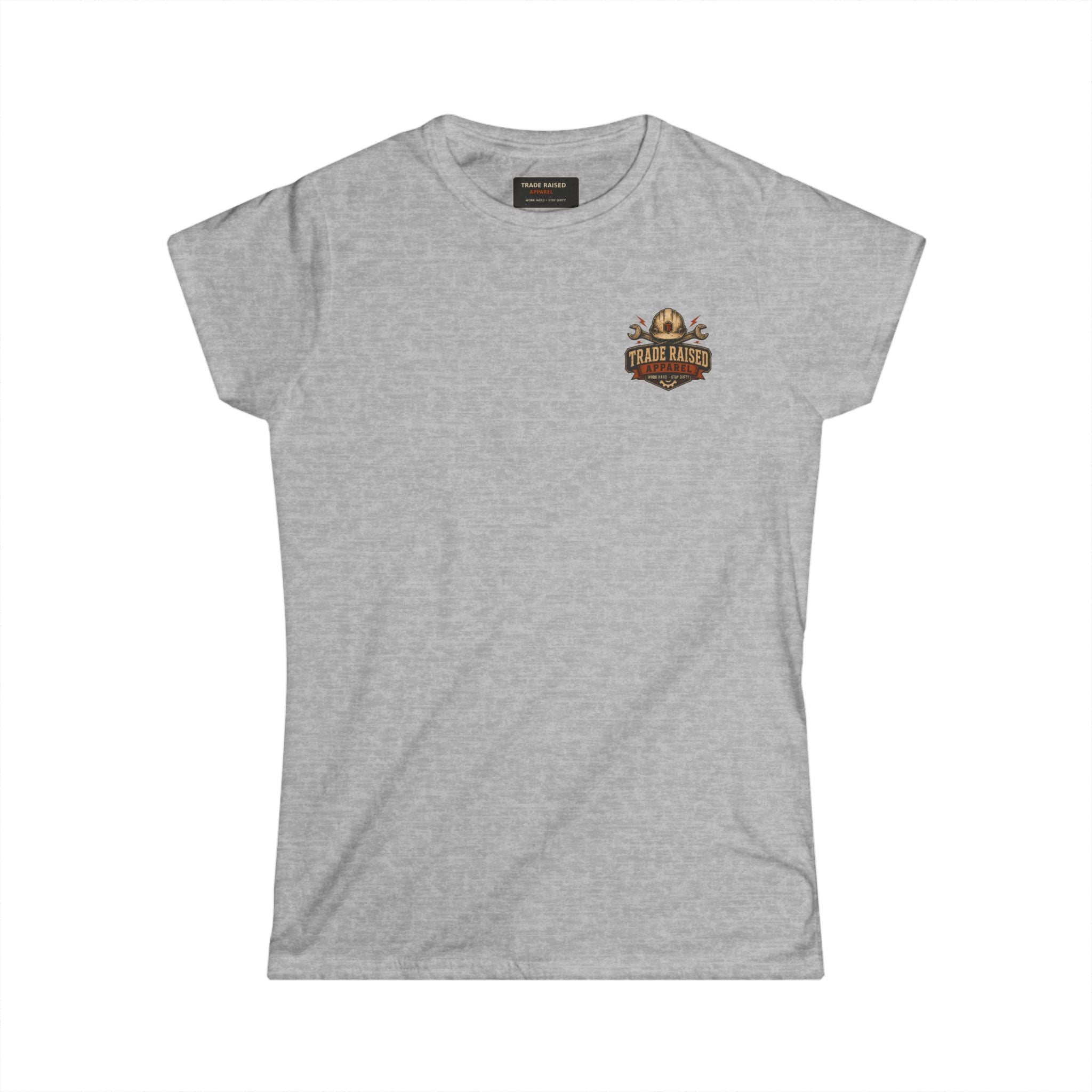 Blue Collar Mom Tee — Rustic Western Women's T‑Shirt ("Blue Collar Mom" Back Design)