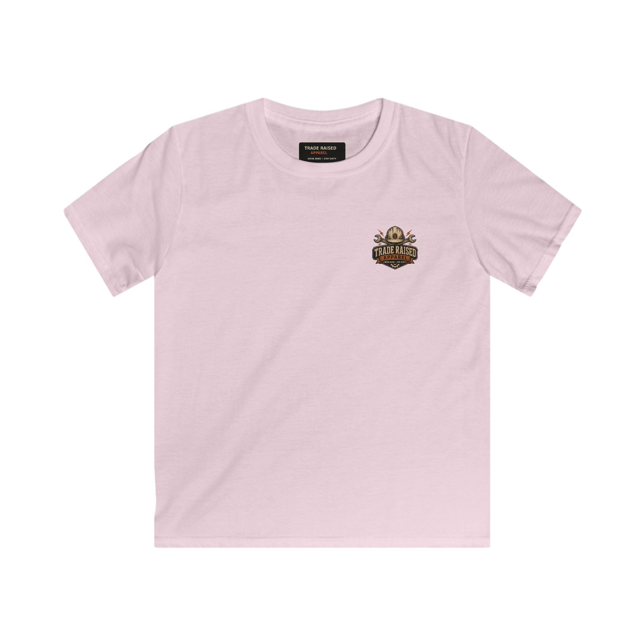 Kids Tee — "Small Boots Big Jobs" Construction Graphic Shirt for Young Builders