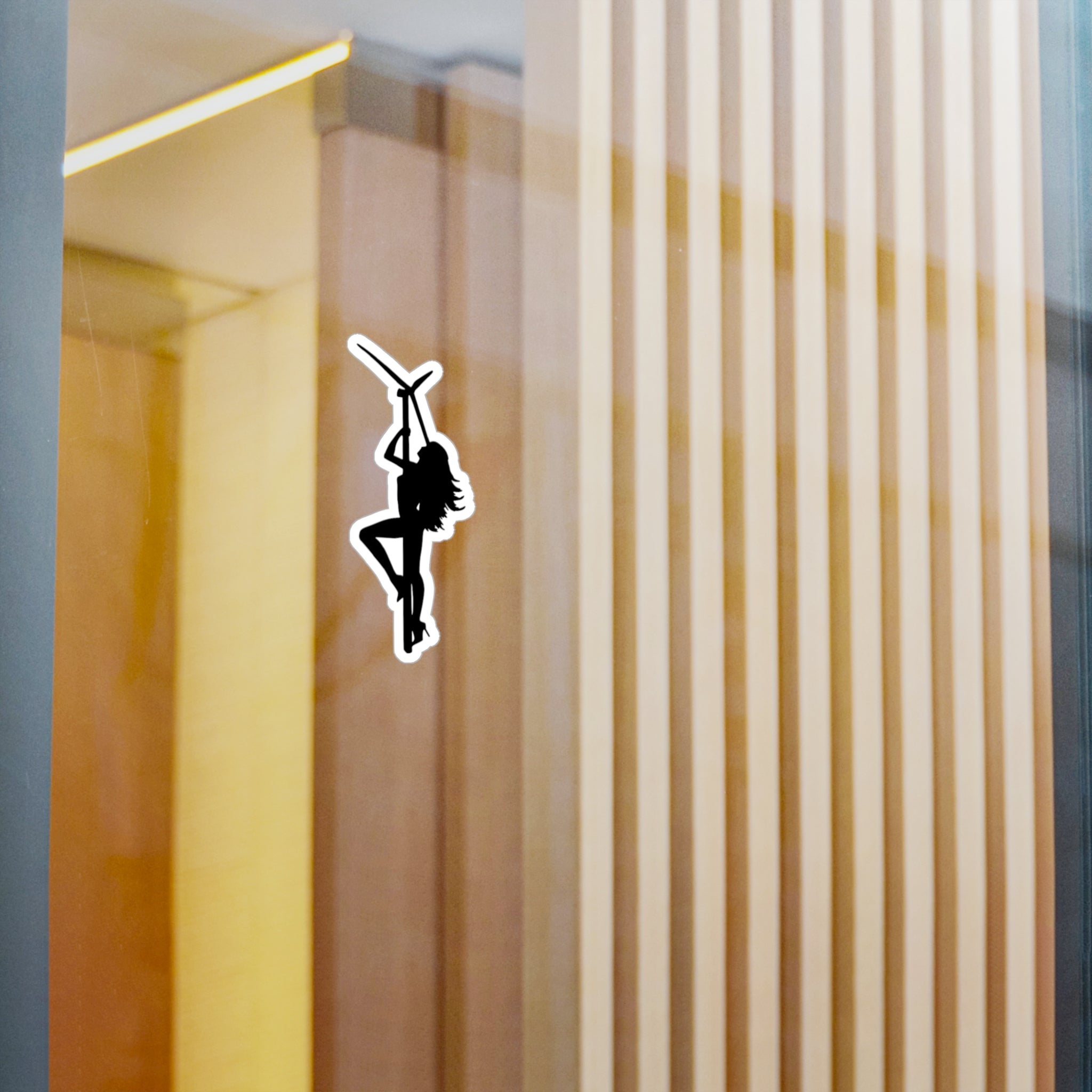 Pole Dancer Silhouette Kiss-Cut Vinyl Sticker — Minimal Pole Fitness Decal