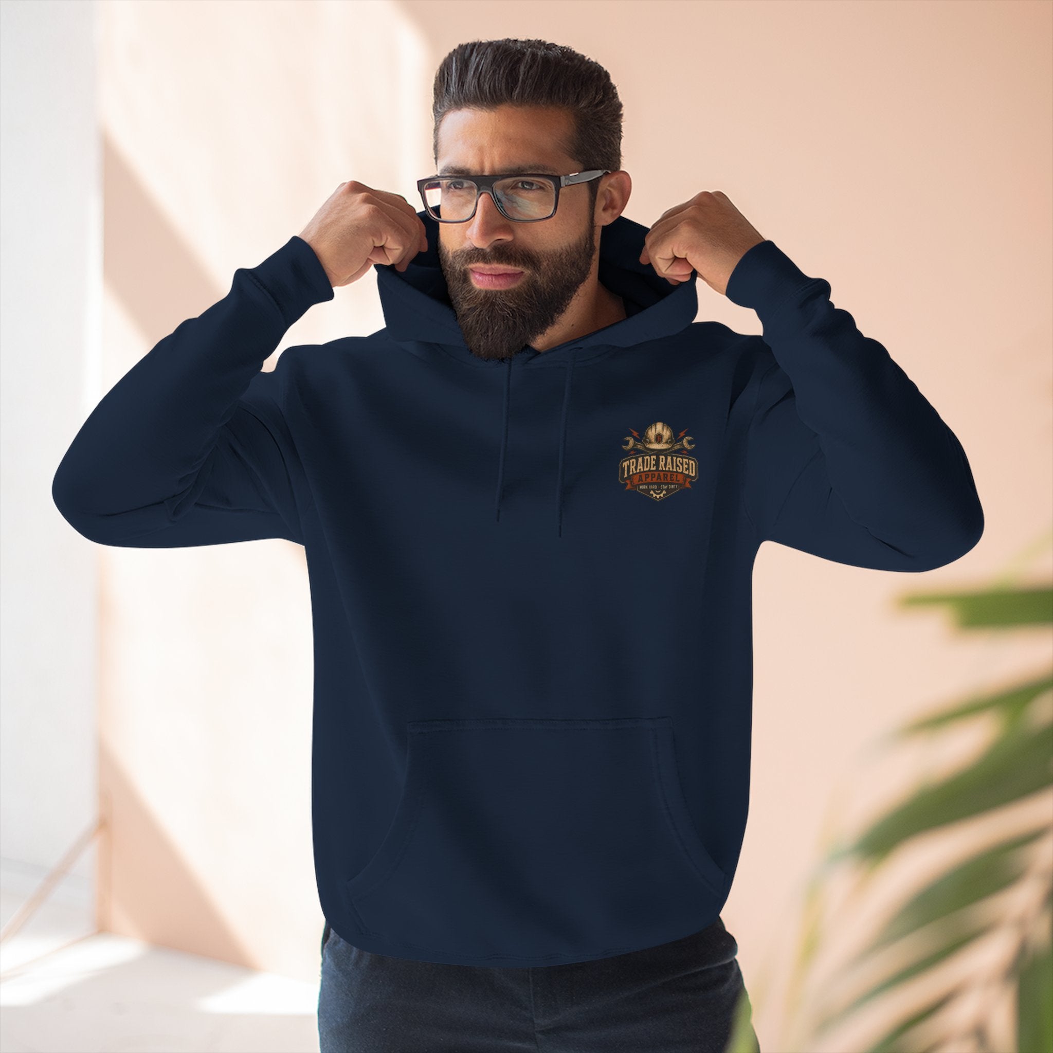 Blue Collar Degenerate Hoodie – 'Degenerate' Workwear Fleece Pullover