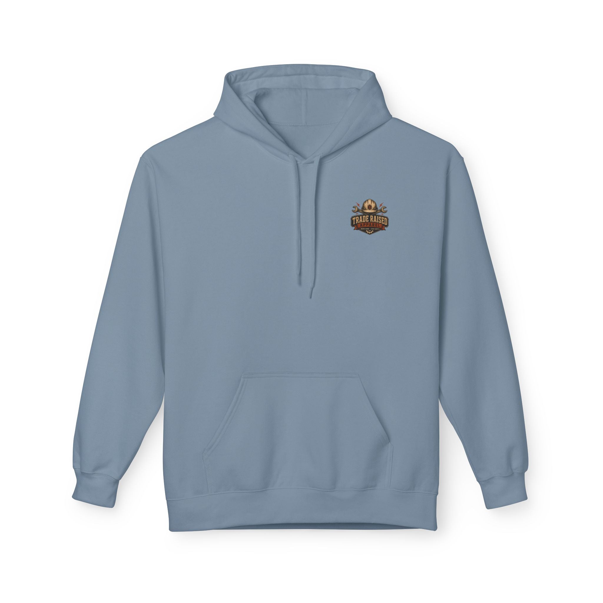 Blue Collar Dollar Hoodie — "Livin' That" Skull Workwear Pullover