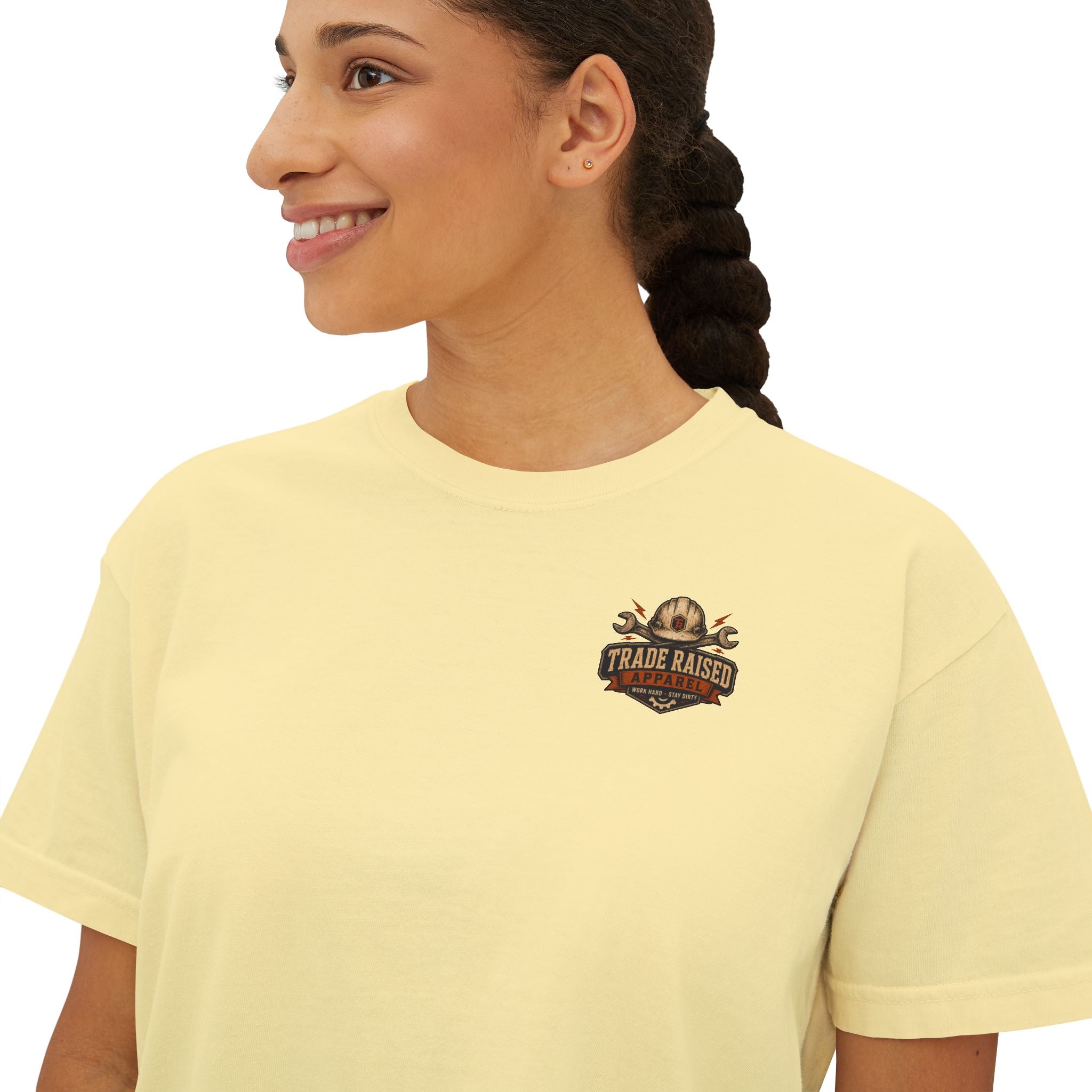 Somebody's Spoiled Blue Collar Wife Boxy Tee