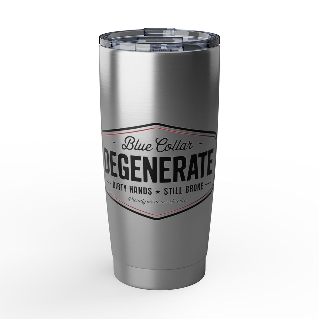 Degenerate Blue Collar Insulated Tumbler — 20oz Stainless Travel Cup