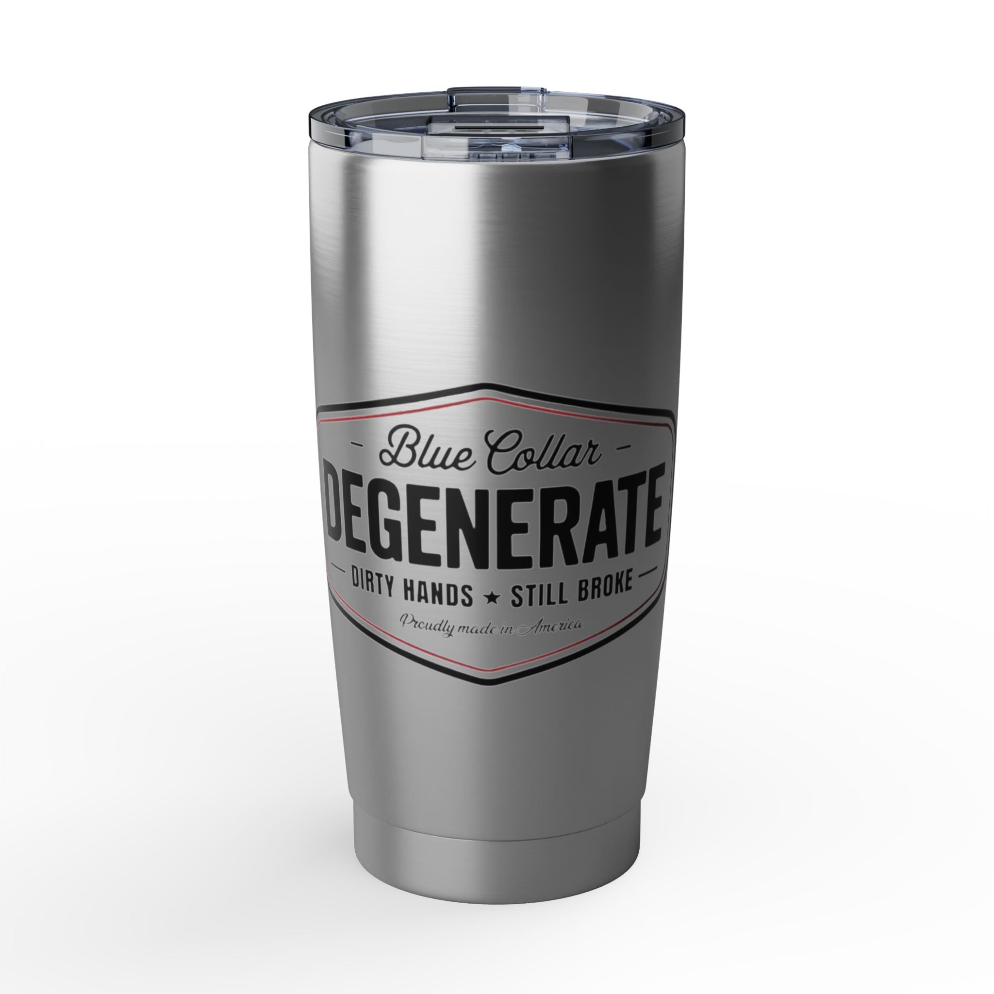 Degenerate Blue Collar Insulated Tumbler — 20oz Stainless Travel Cup