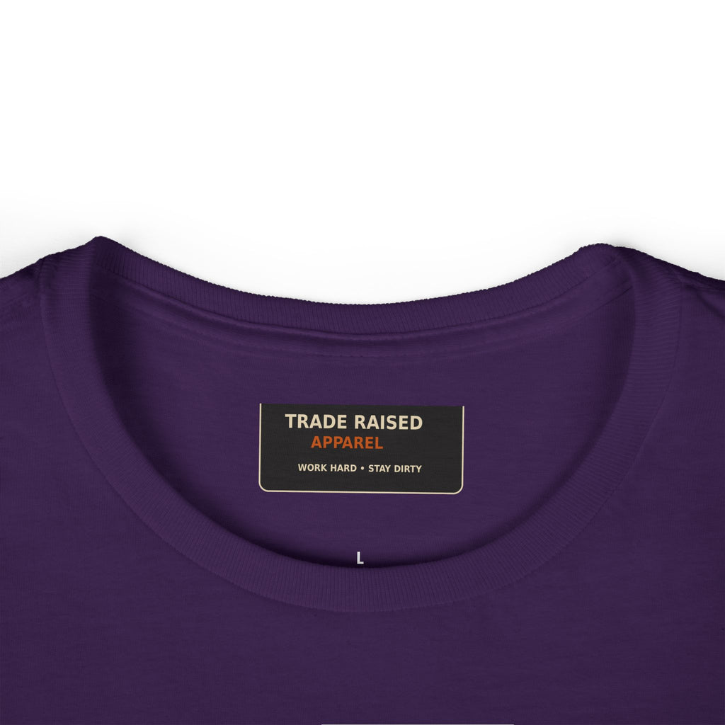 Blue Collar Wife Tee — Leopard Plaque Graphic Women's T‑Shirt