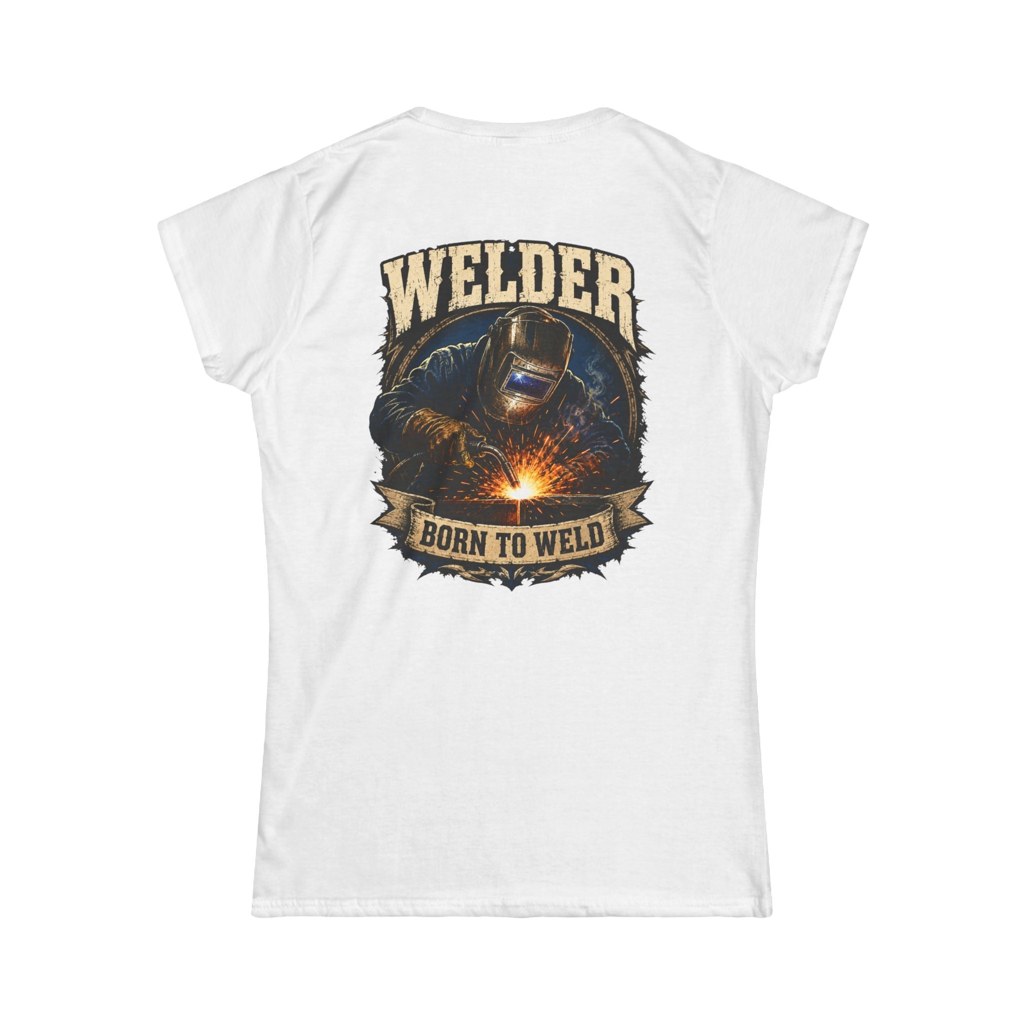 Welder "Born to Weld" Women's Tee — Welding Pride Graphic Shirt