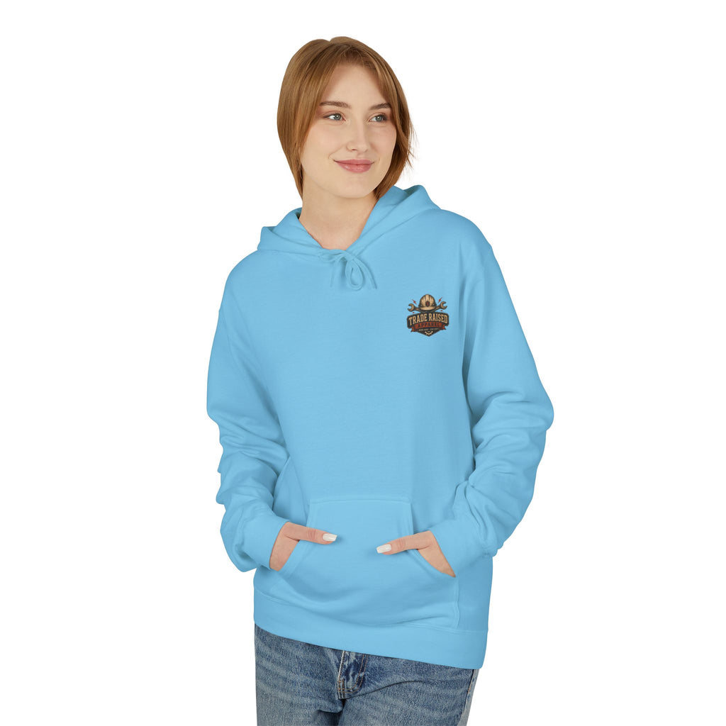 Somebody's Spoiled Blue Collar Wife Hoodie - Pink Retro Graphic Pullover