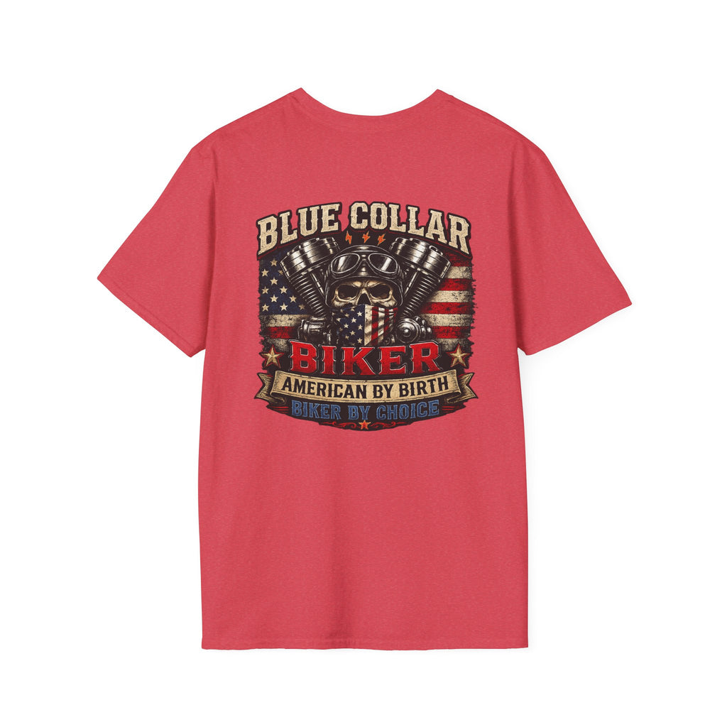 Blue collar biker