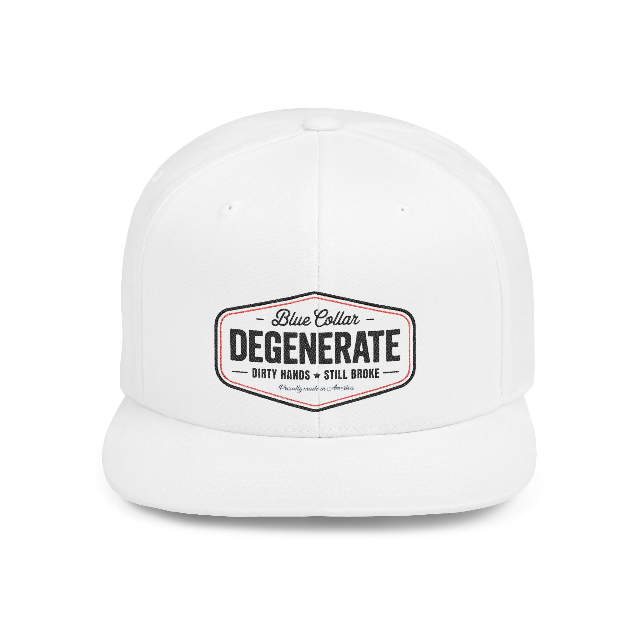 Snapback Hat — "Degenerate" Embroidered
