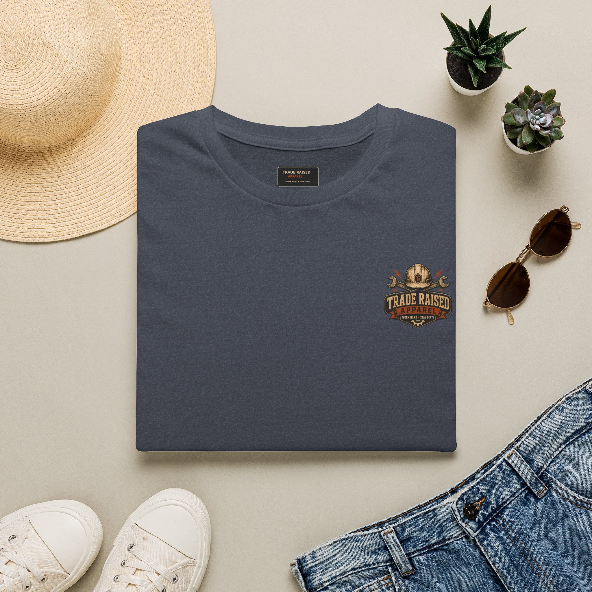 Trade Raised Fishing Logo T‑Shirt — Vintage Angler Tee