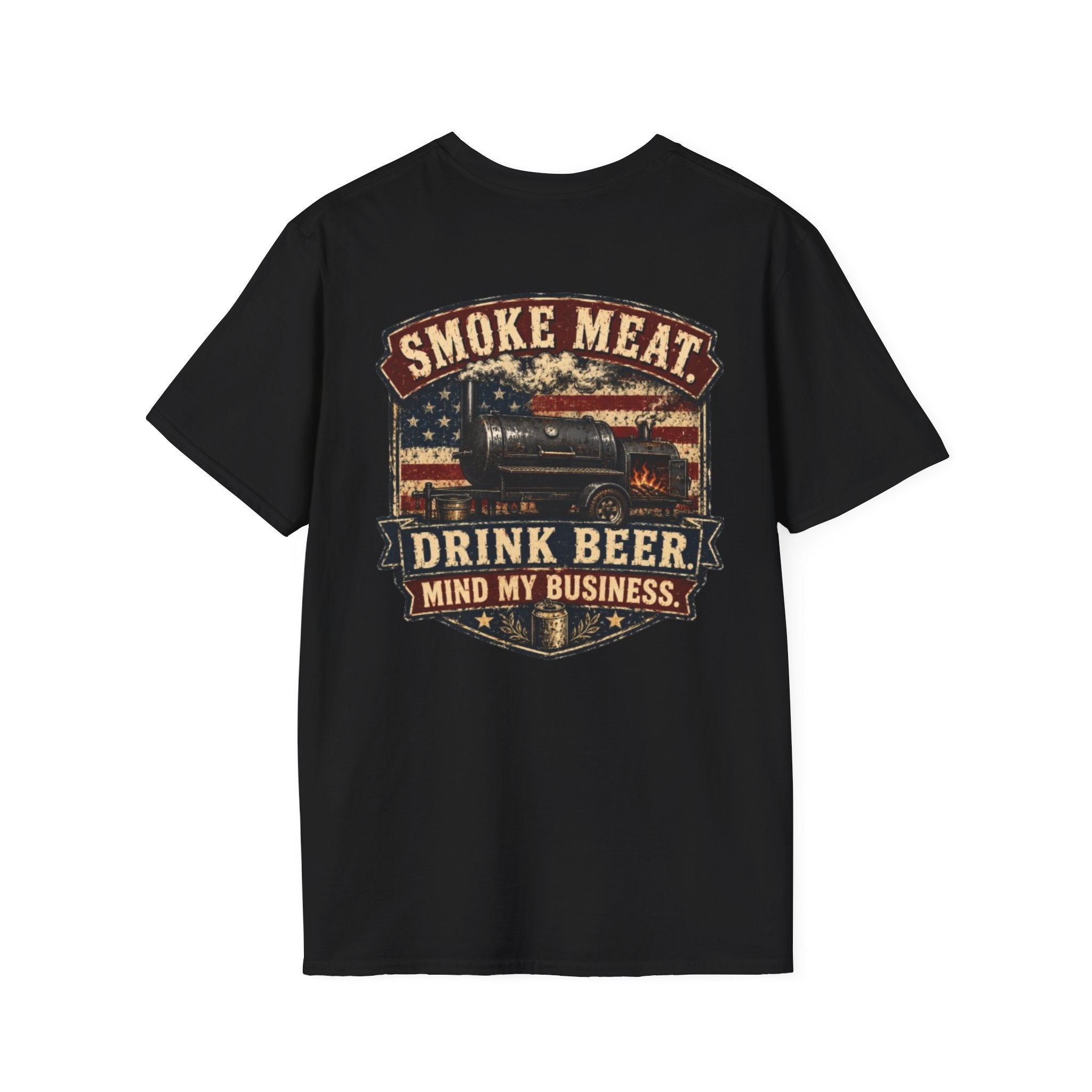Trade Raised Logo T-Shirt — Vintage Farmer Sunrise Graphic Tee