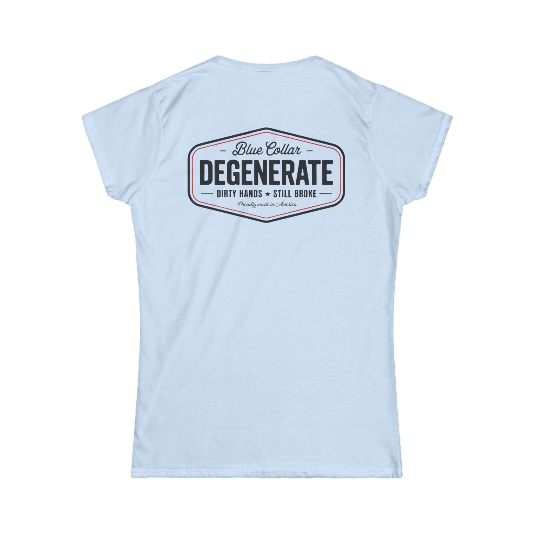 Women's Tee — 'Blue Collar Degenerate' Vintage Workwear Graphic