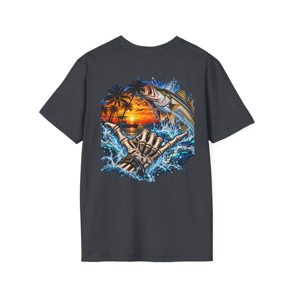 Fishing Sunset T-Shirt  Shoreline Angler Graphic Tee