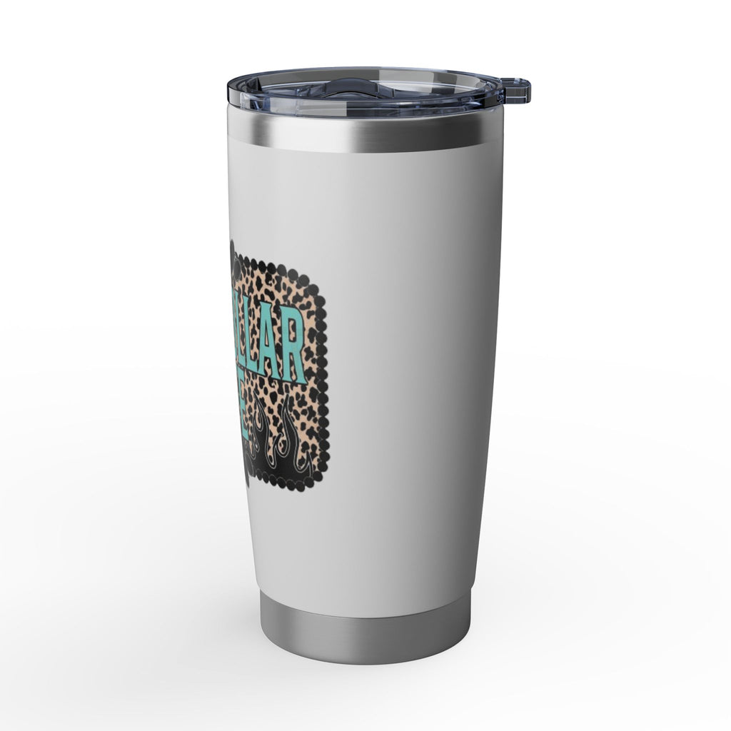 Blue Collar Wife Leopard Tumbler — 20oz Insulated Travel Cup