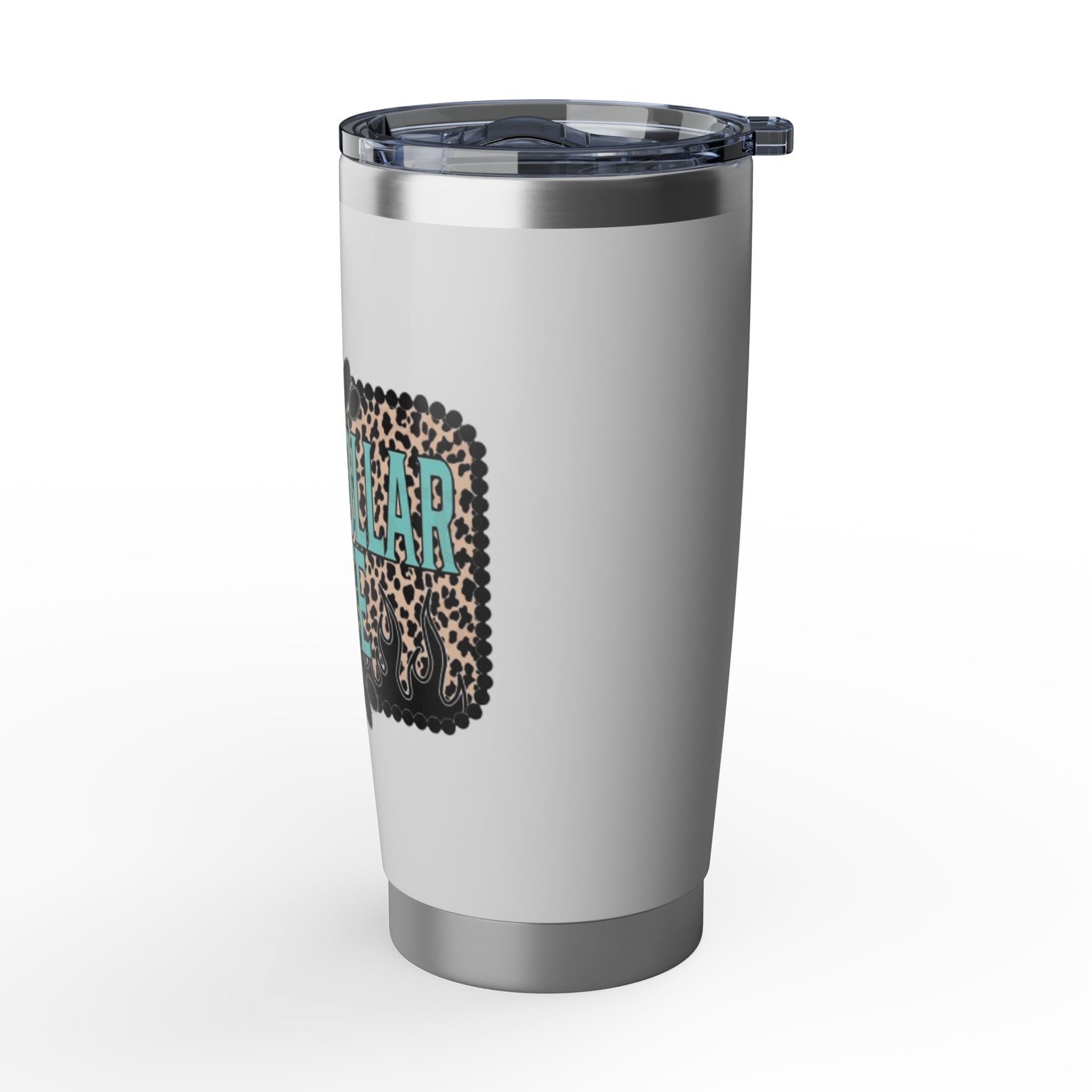 Blue Collar Wife Leopard Tumbler — 20oz Insulated Travel Cup