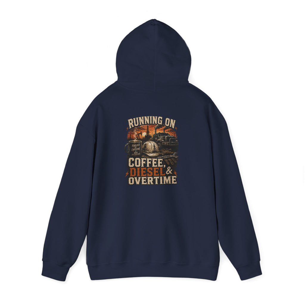 Coffee Diesel Overtime Hoodie — Small Chest Roast Club Logo Hoodie