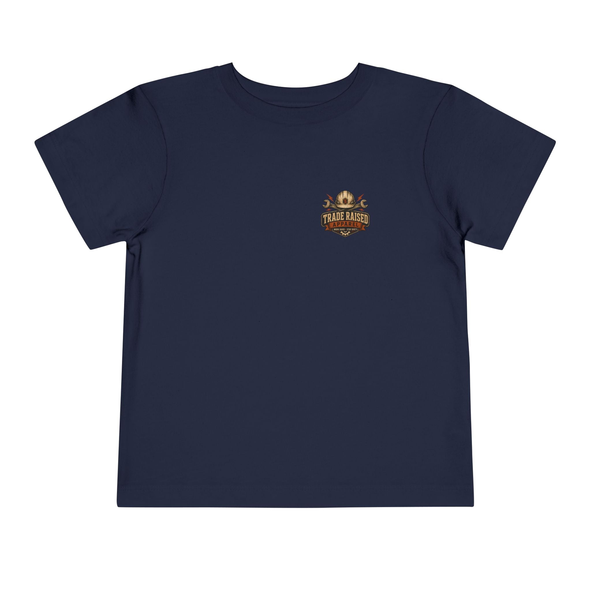 Toddler Tee — "Small Boots Big Jobs" Construction Graphic Shirt