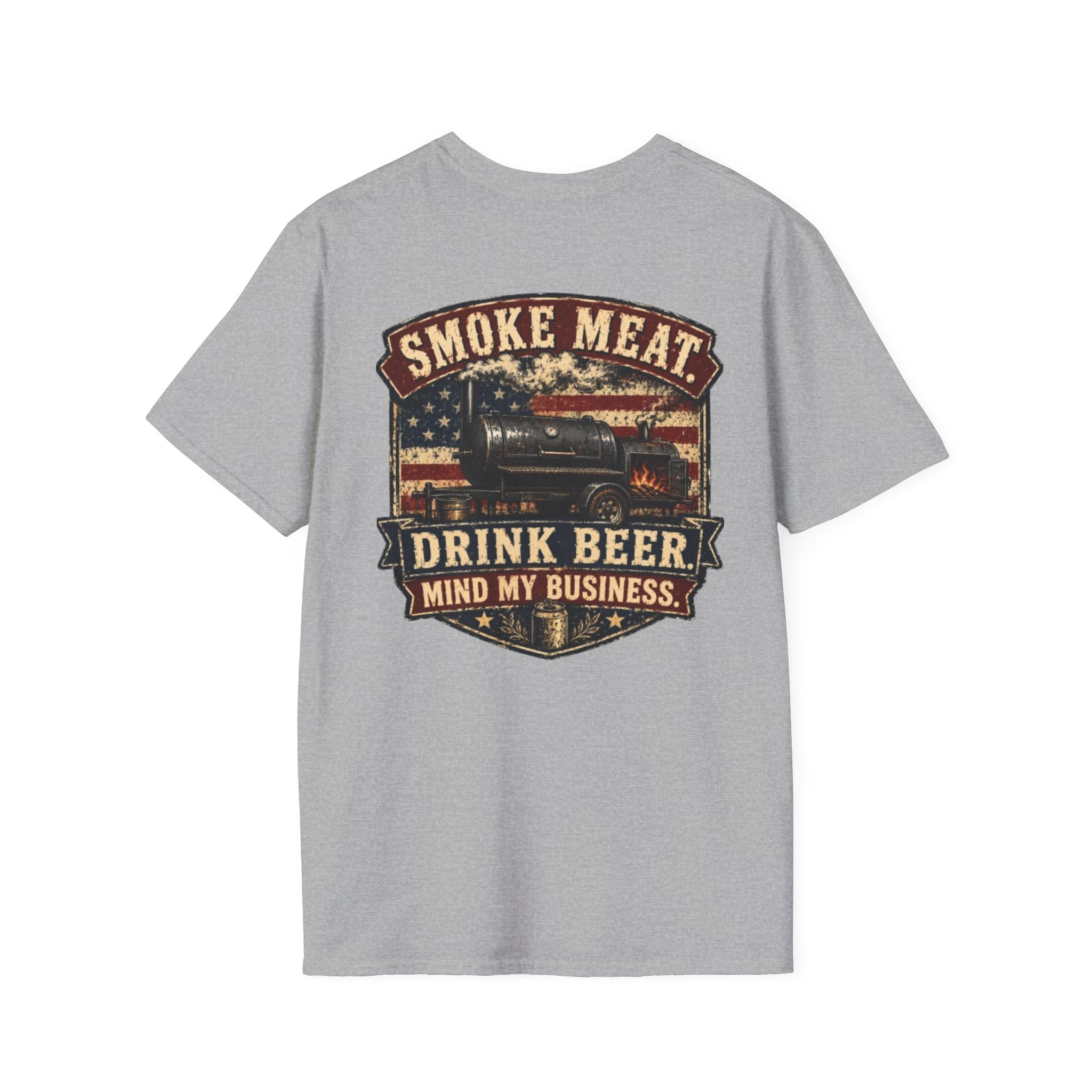 Trade Raised Logo T-Shirt — Vintage Farmer Sunrise Graphic Tee