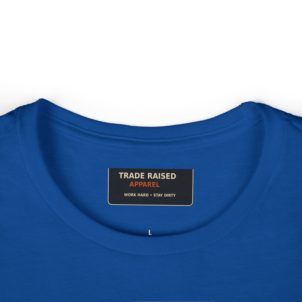 Blue Collar Wife Tee — Leopard Plaque Graphic Women's T‑Shirt