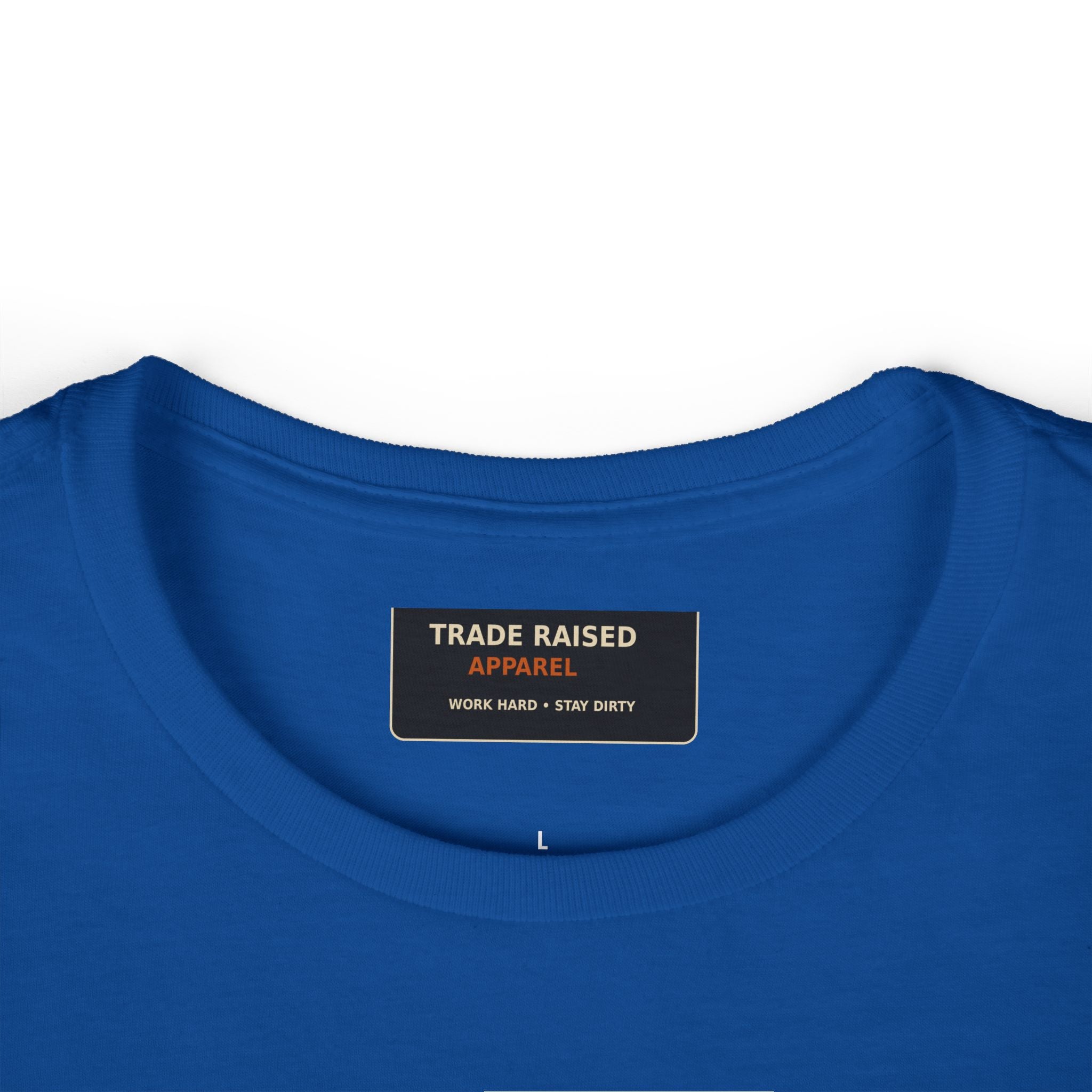 Blue Collar Wife Tee — Leopard Plaque Graphic Women's T‑Shirt