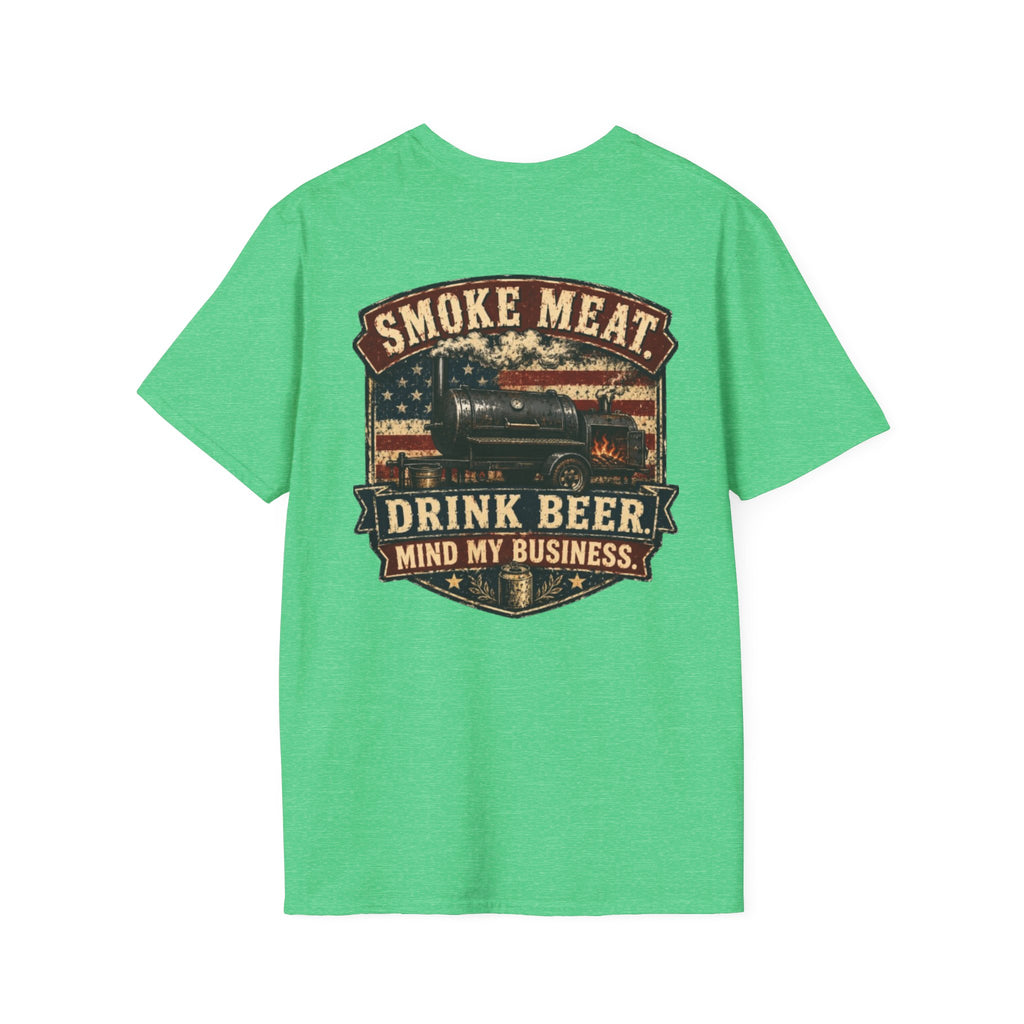 Trade Raised Logo T-Shirt — Vintage Farmer Sunrise Graphic Tee