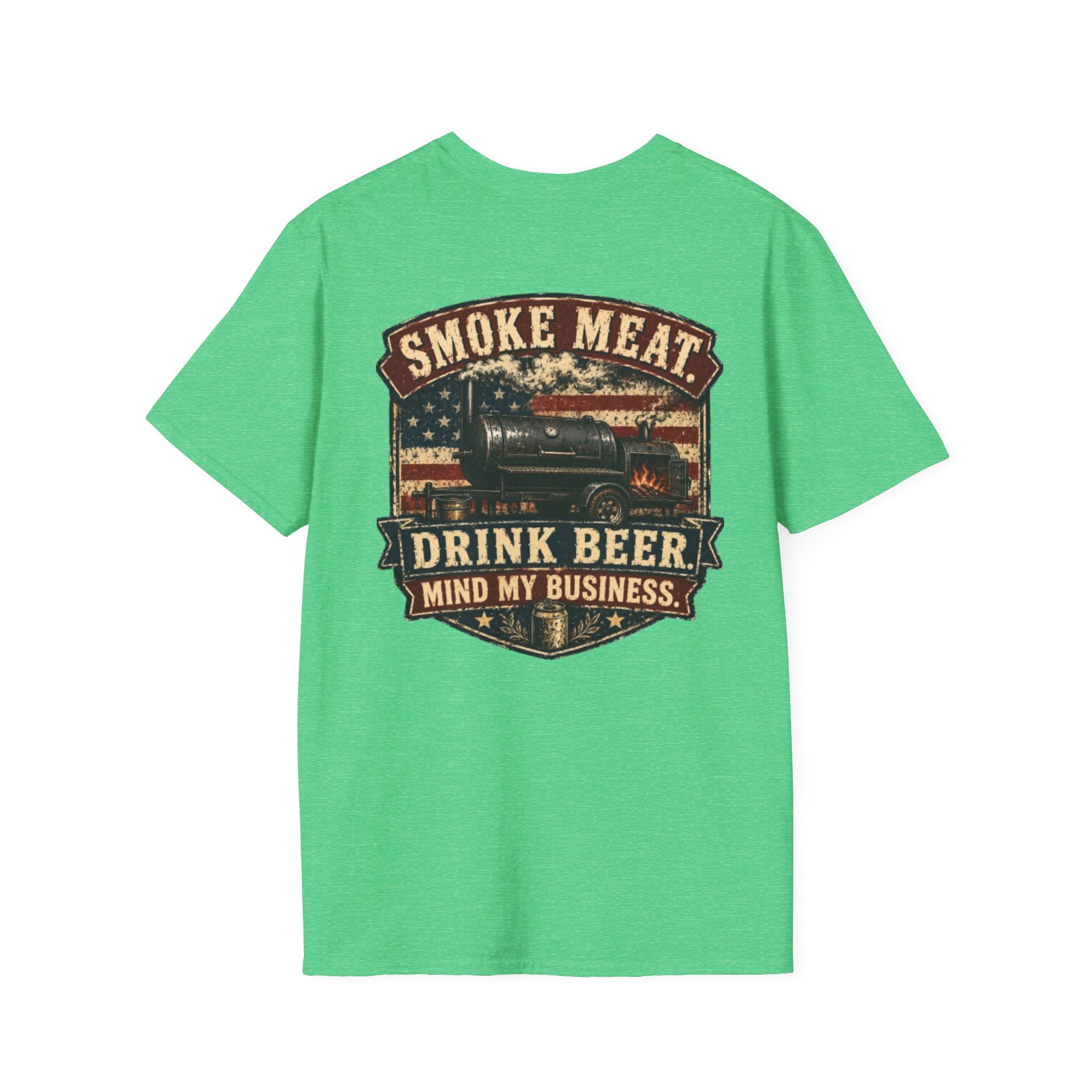 Trade Raised Logo T-Shirt — Vintage Farmer Sunrise Graphic Tee