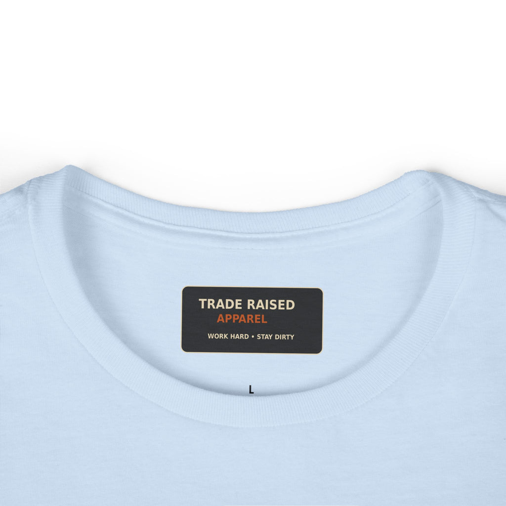 Women's Tee — "Powered by Caffeine and Nicotine" Retro Graphic Chest & Back