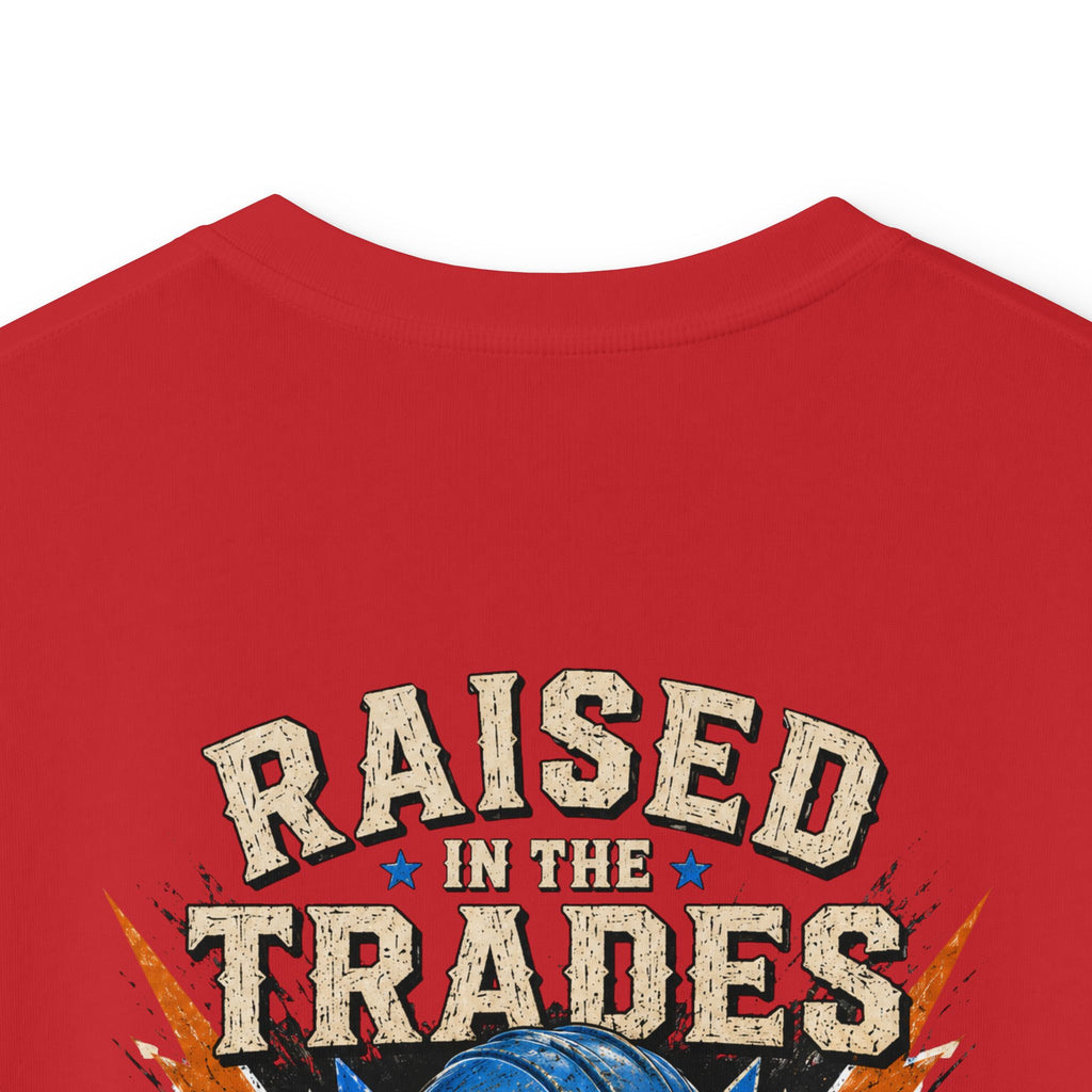 Kids T-Shirt - "Raised With Trades" Blue Collar Kid Graphic Tee