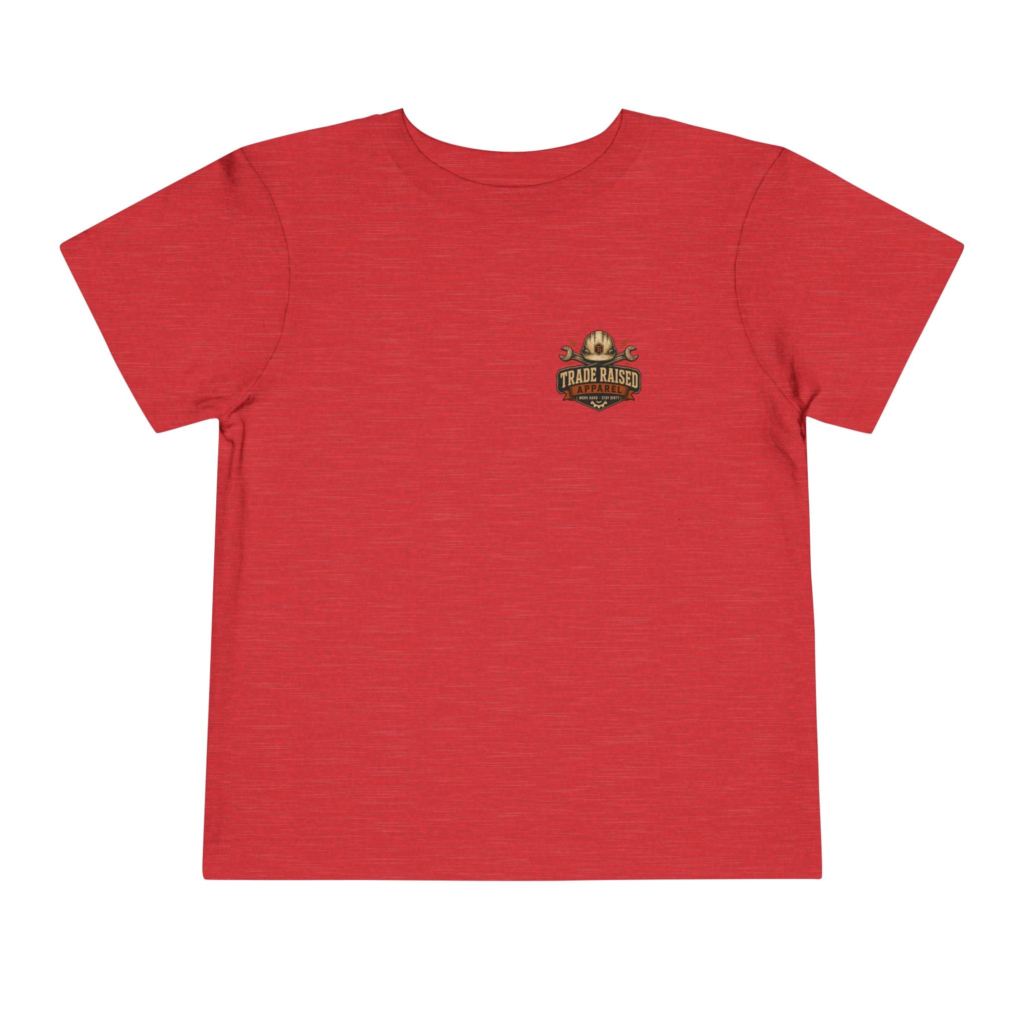 Toddler Tee — "Small Boots Big Jobs" Construction Graphic Shirt