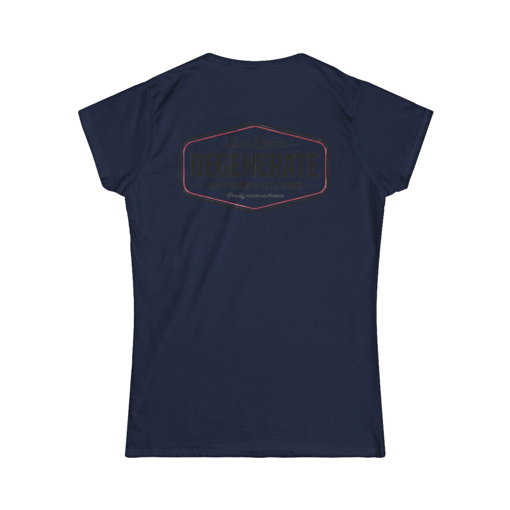 Women's Tee — 'Blue Collar Degenerate' Vintage Workwear Graphic