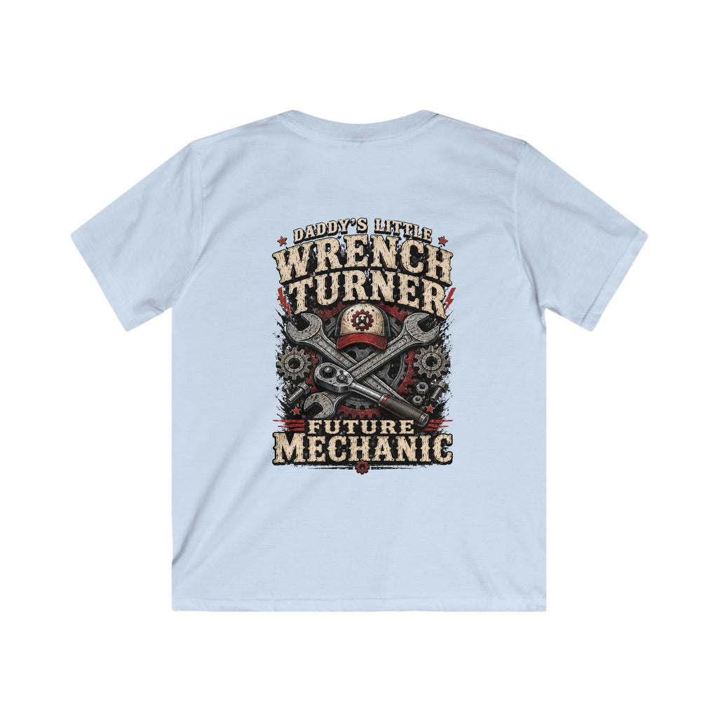 Kids Wrench Turner Tee — Future Mechanic Graphic T-Shirt