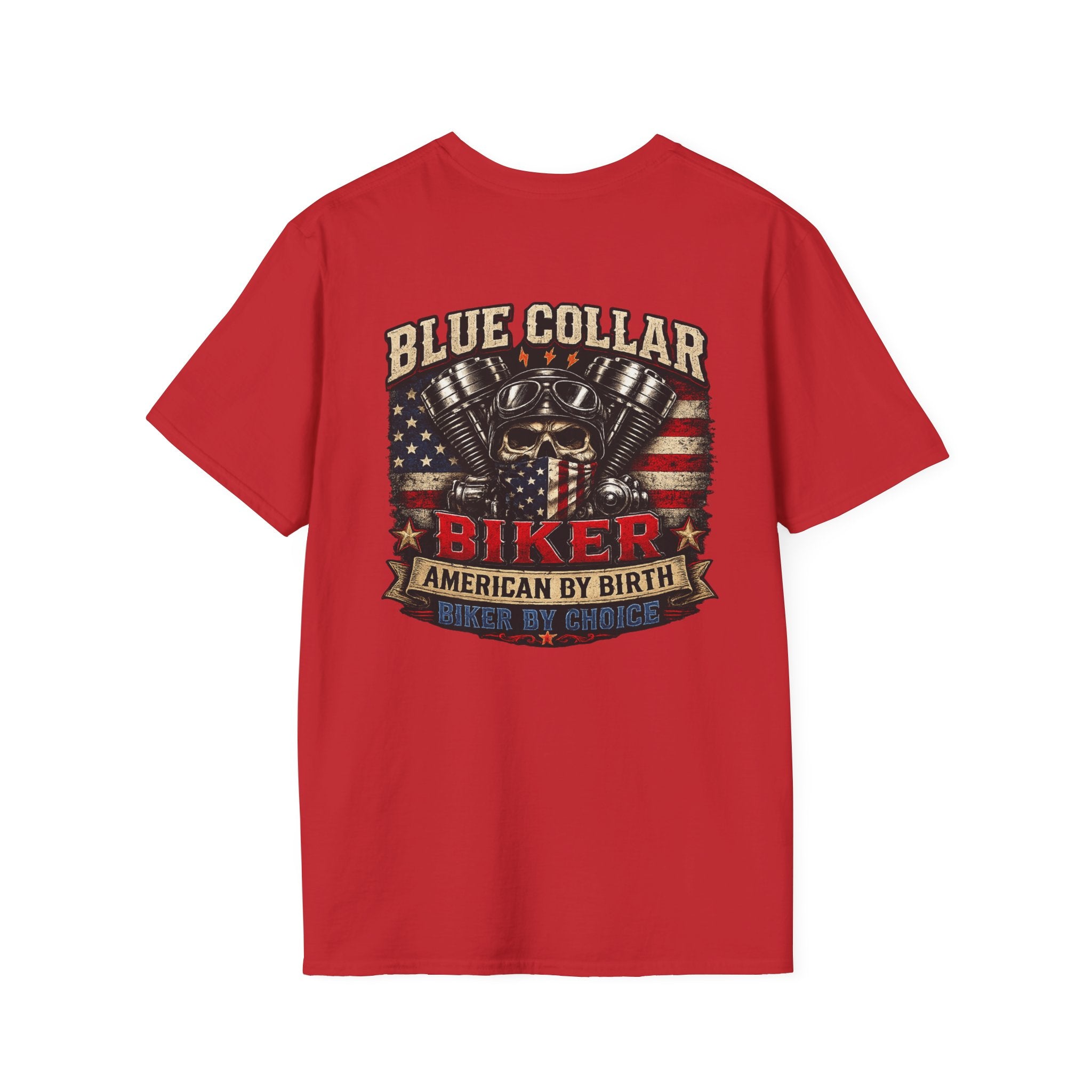 Blue collar biker
