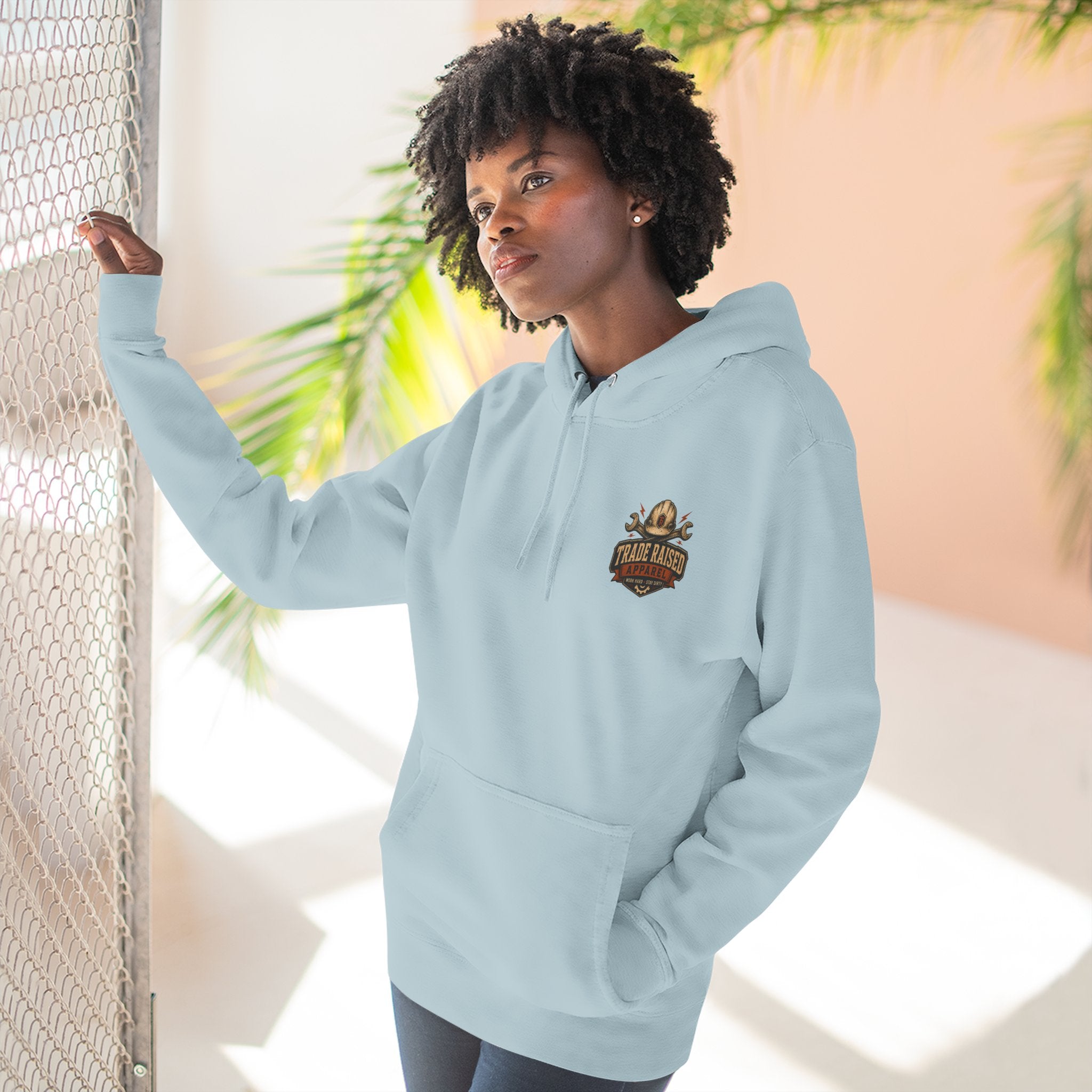 Blue Collar Degenerate Hoodie – 'Degenerate' Workwear Fleece Pullover