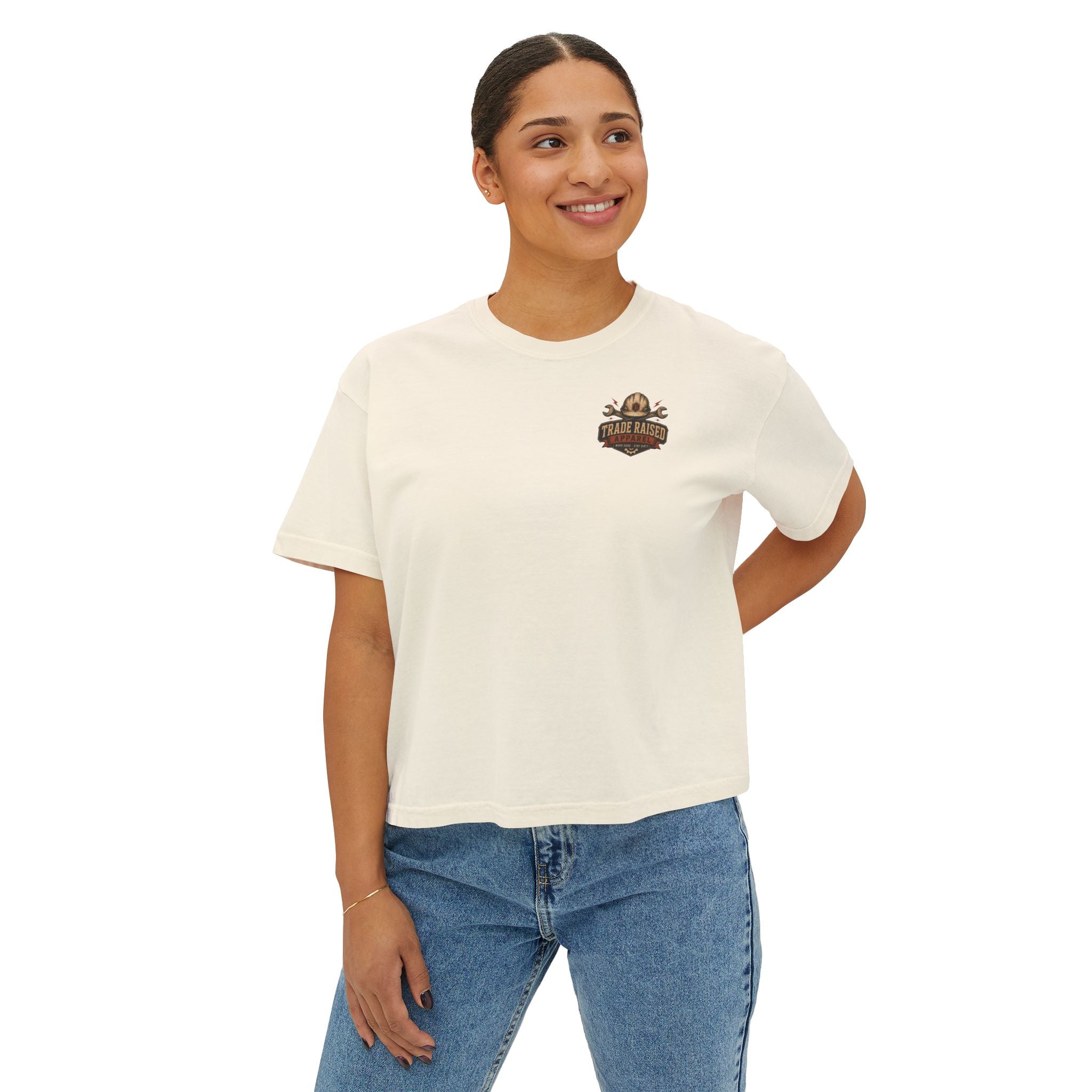 Somebody's Spoiled Blue Collar Wife Boxy Tee