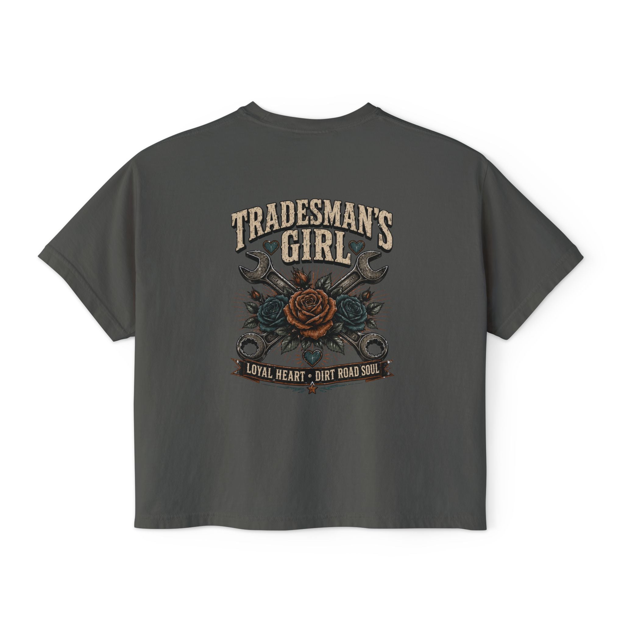 Tradesman's Girl Boxy Tee — Women's Workwear Graphic T‑Shirt