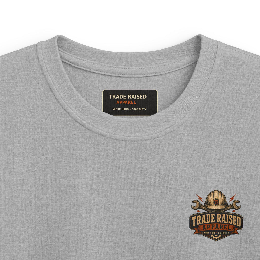 Kids Tee — "Livin' On That Blue Collar Dollar" Vintage Skull Workwear Shirt