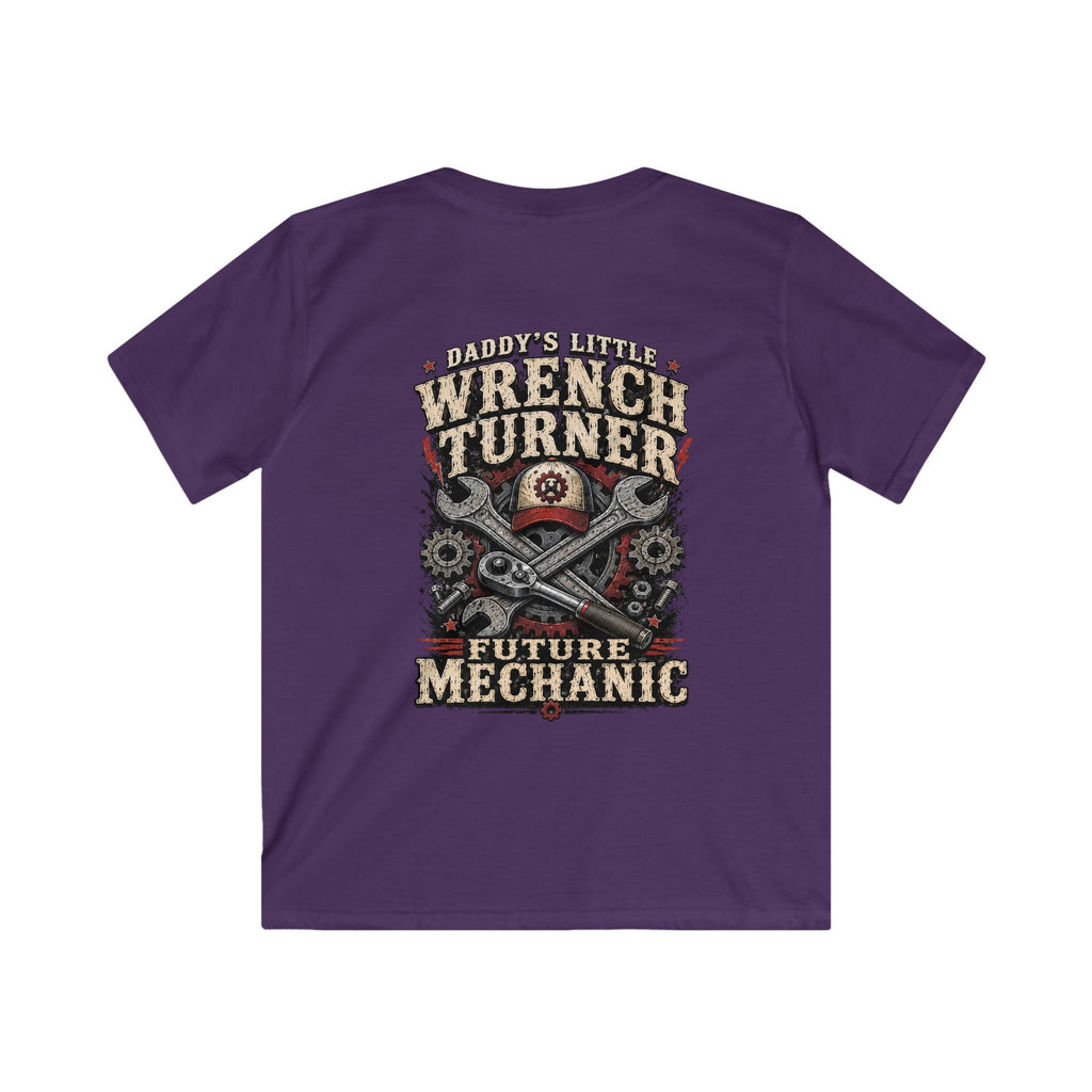 Kids Wrench Turner Tee — Future Mechanic Graphic T-Shirt