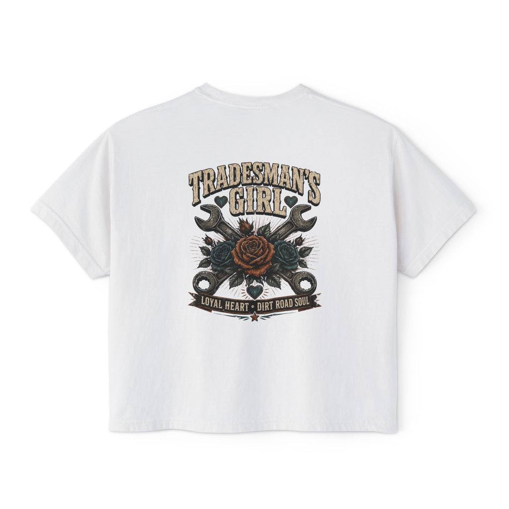Tradesman's Girl Boxy Tee — Women's Workwear Graphic T‑Shirt