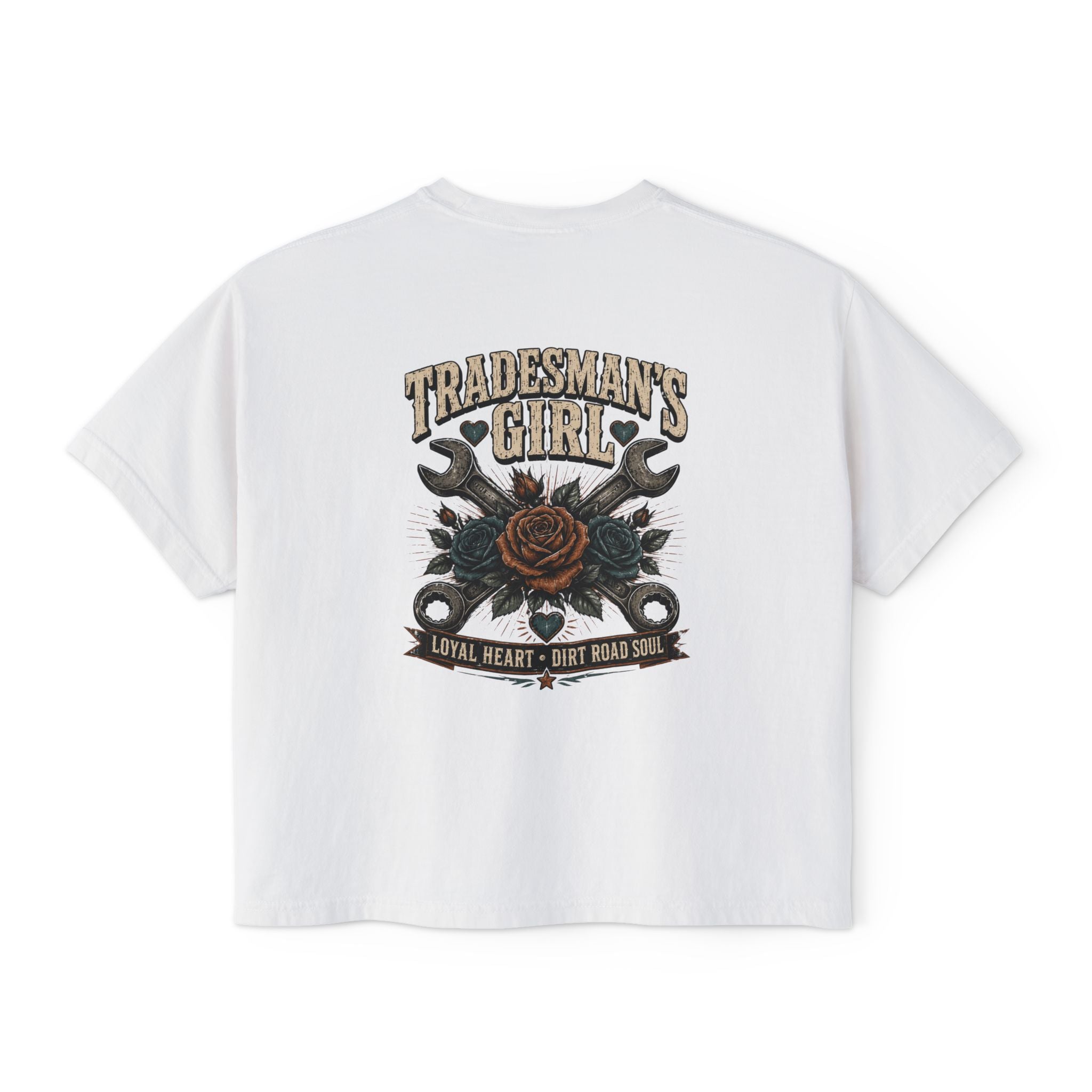 Tradesman's Girl Boxy Tee — Women's Workwear Graphic T‑Shirt